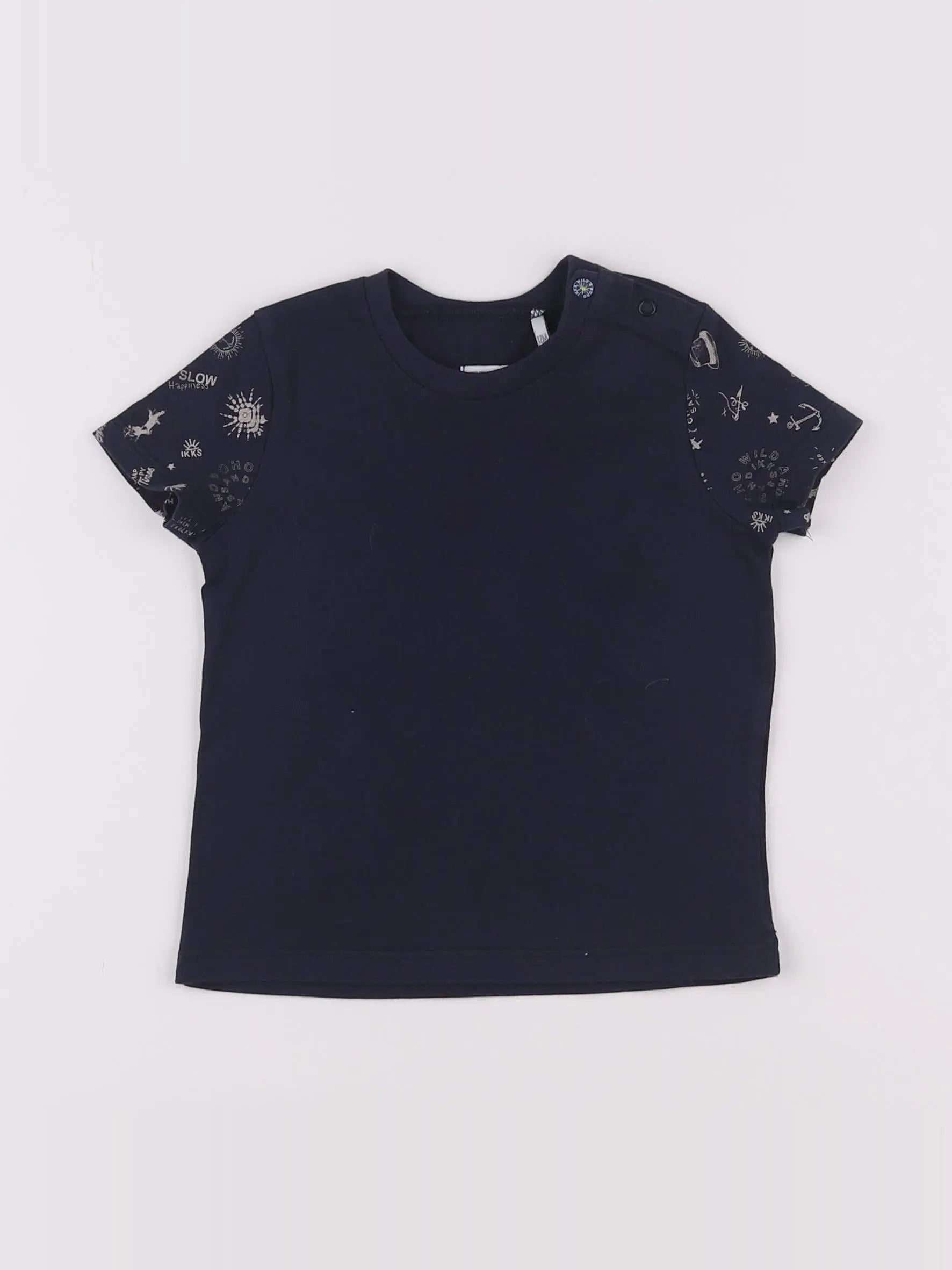 IKKS - tee-shirt bleu - 12 mois