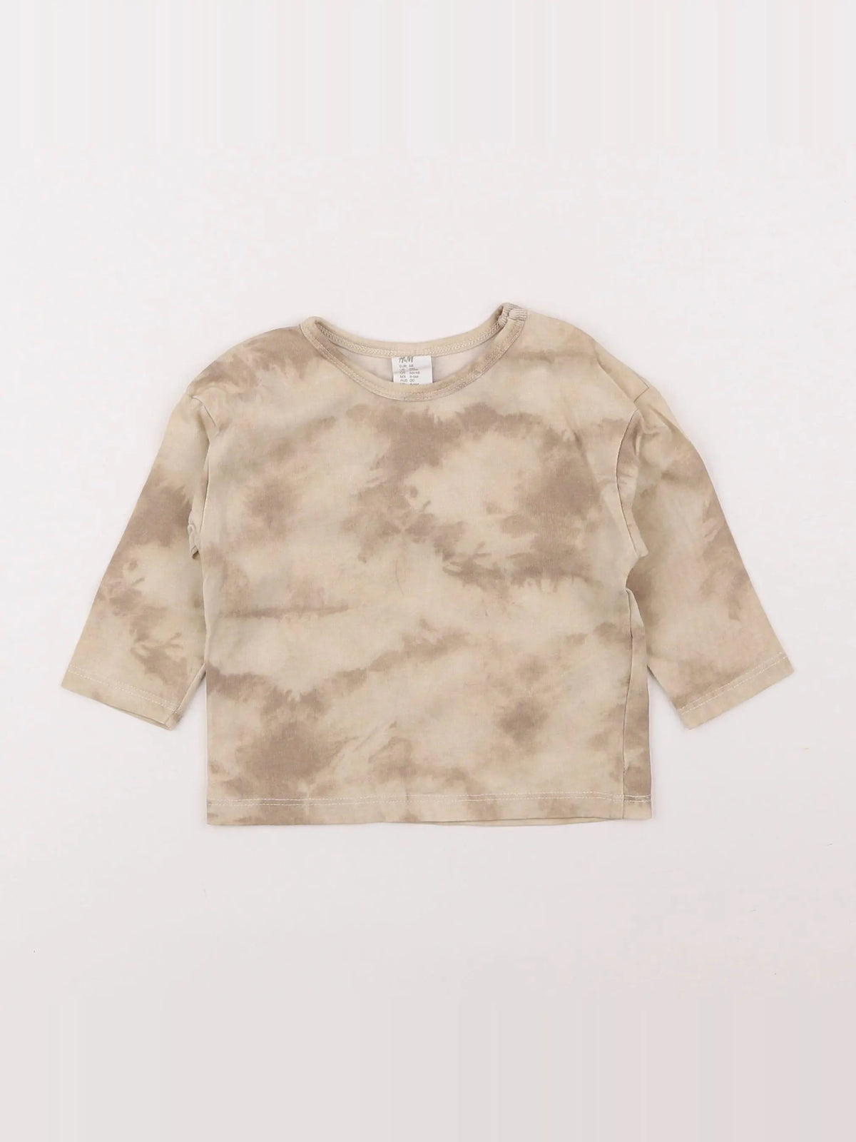 H&M - tee-shirt beige, marron - 3/6 mois