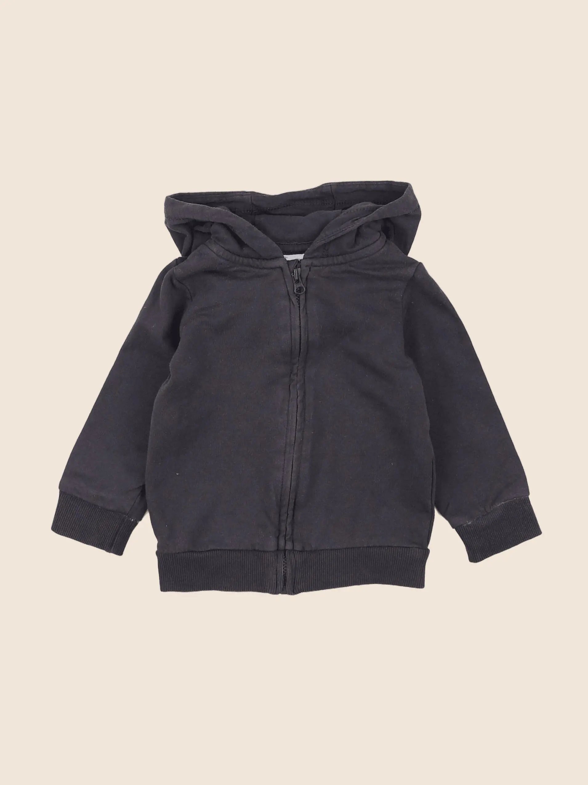 H&M - sweat gris - 3/6 mois