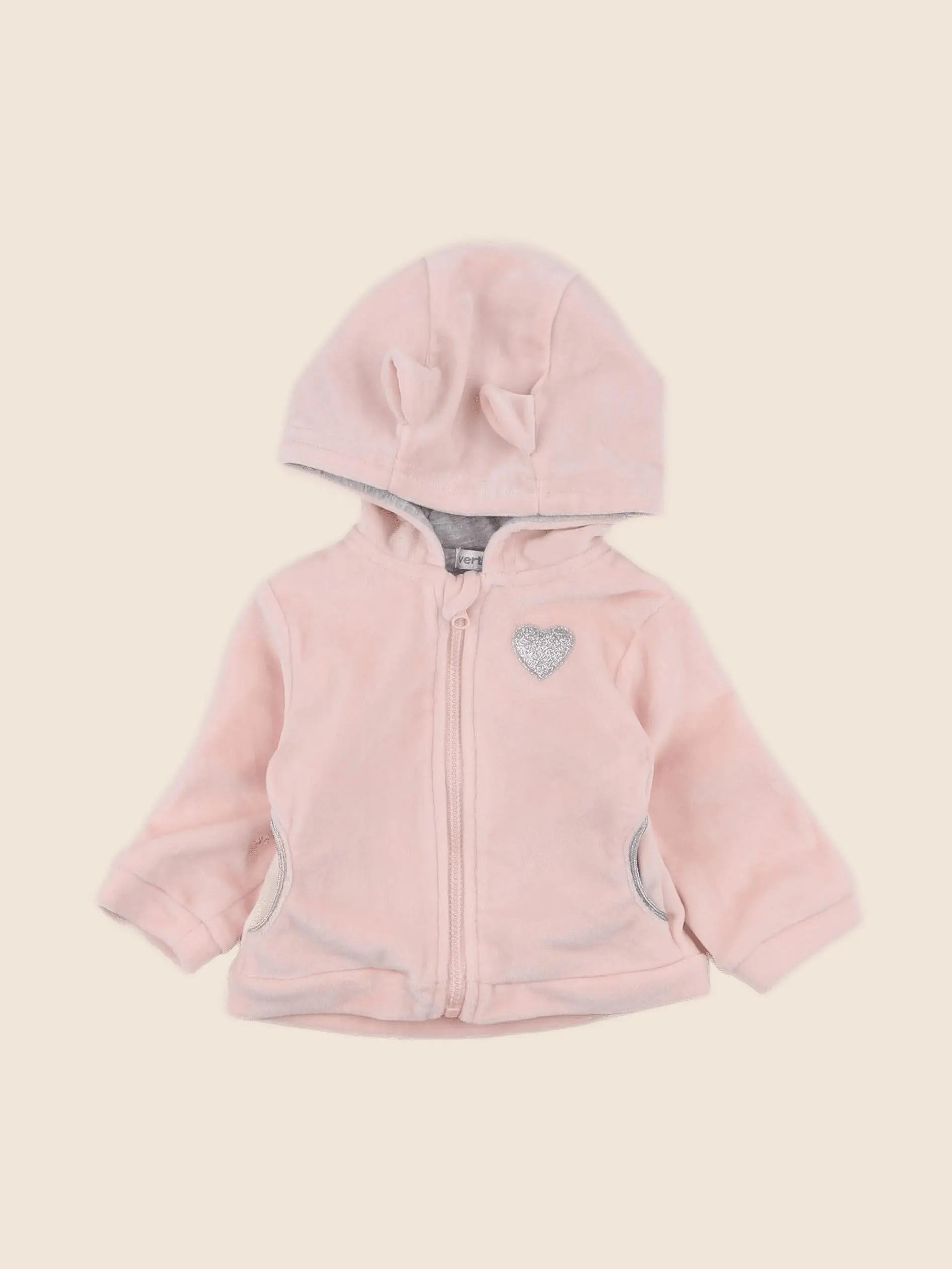 Vertbaudet - polaire rose - 3 mois