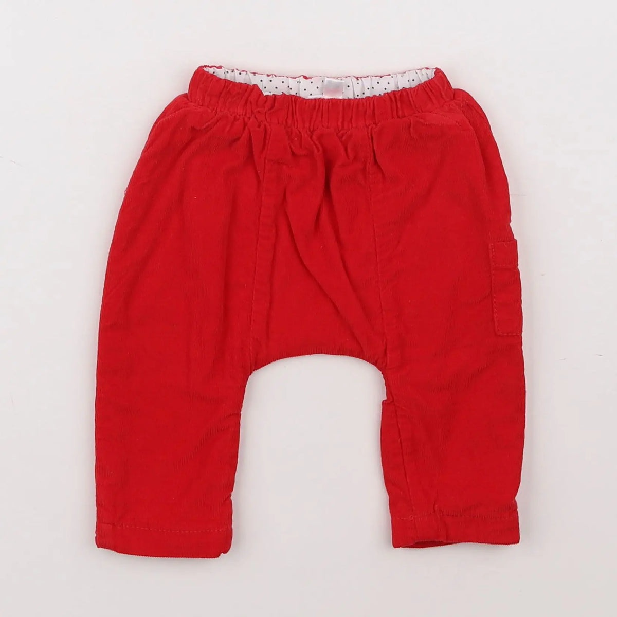 Vertbaudet - pantalon rouge - 3 mois