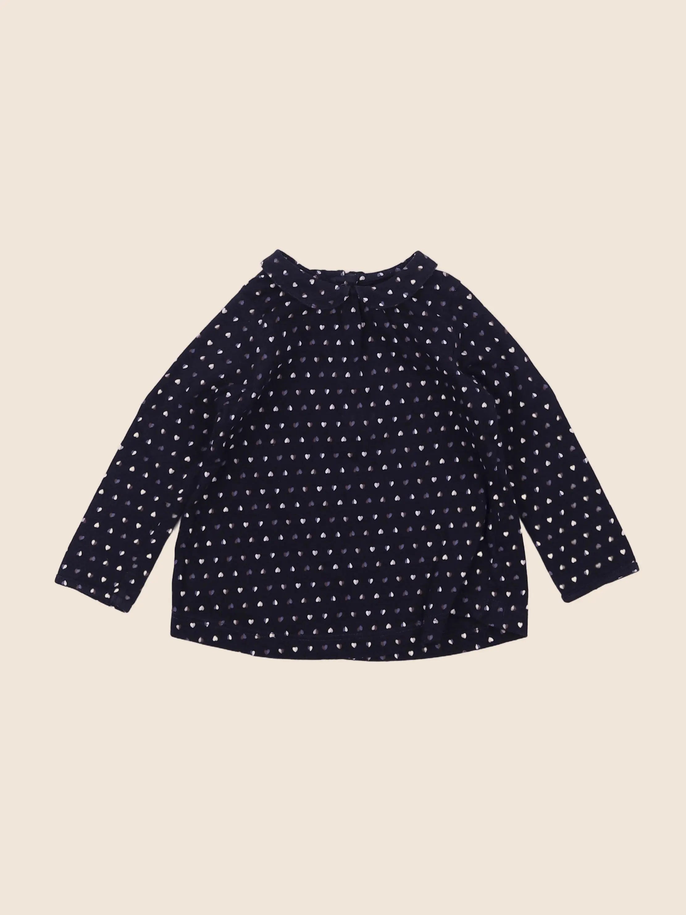 Boutchou - tee-shirt bleu - 12 mois