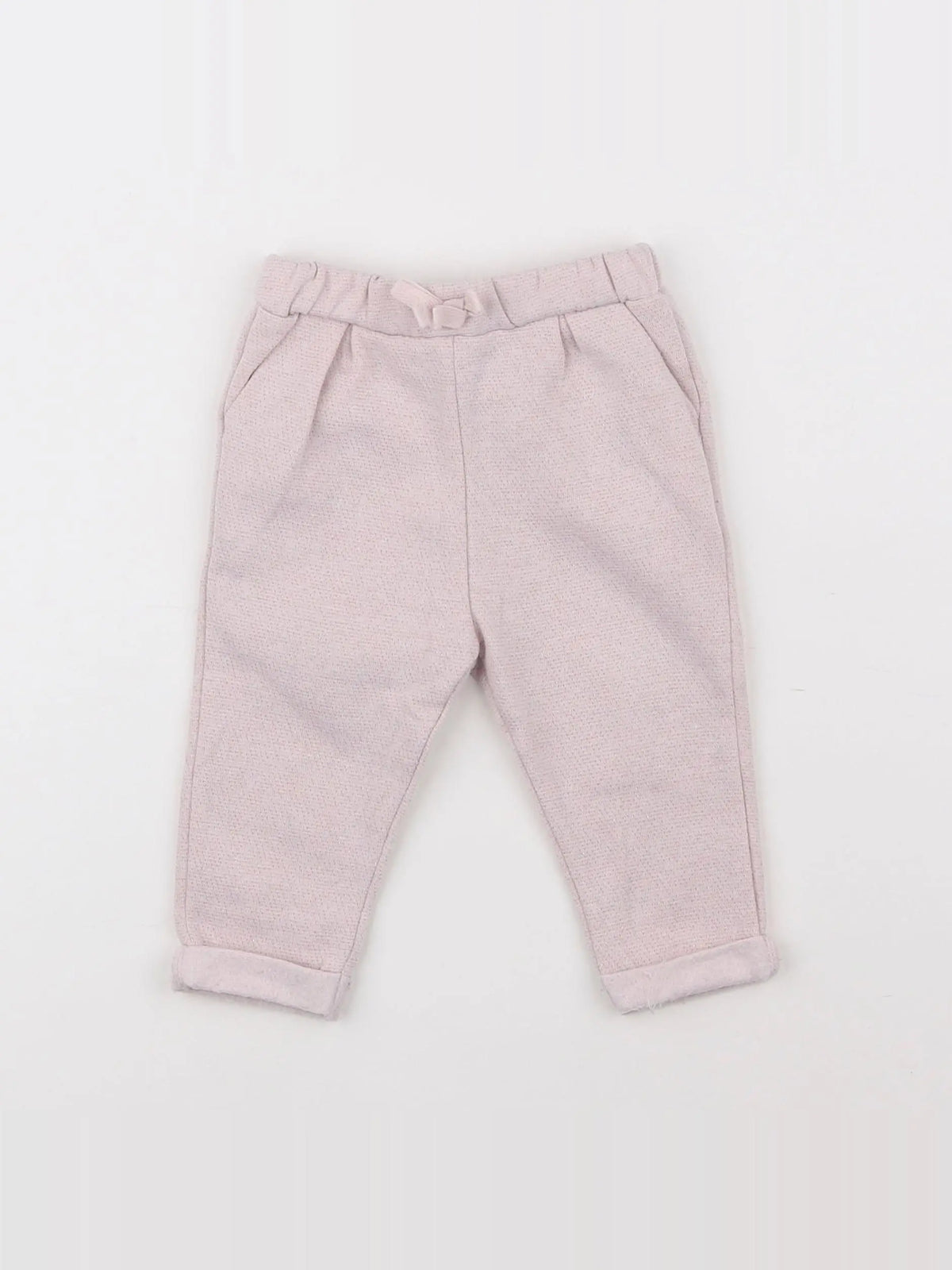 Vertbaudet - pantalon rose - 12 mois