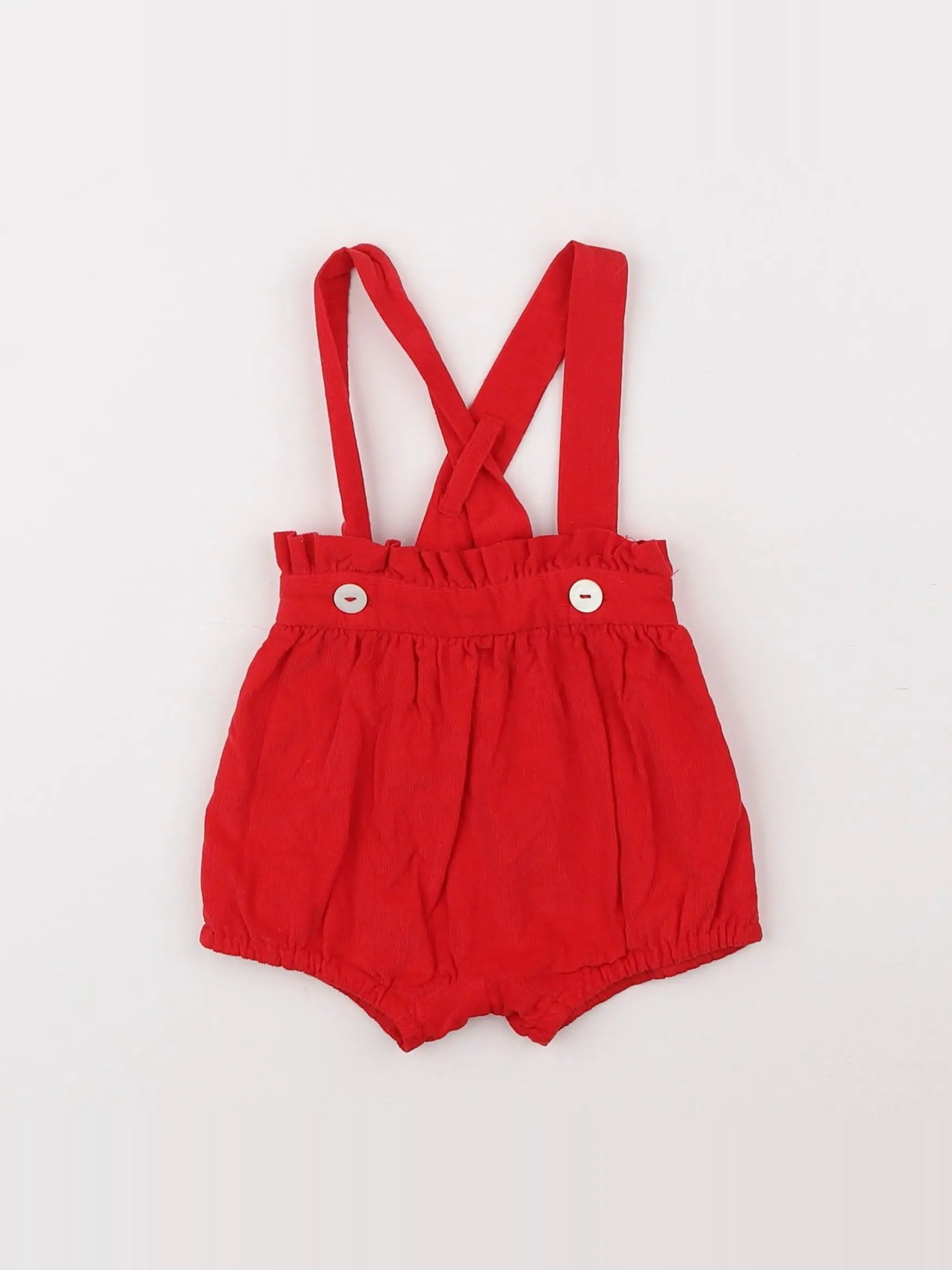 Jacadi - salopette rouge - 3 mois