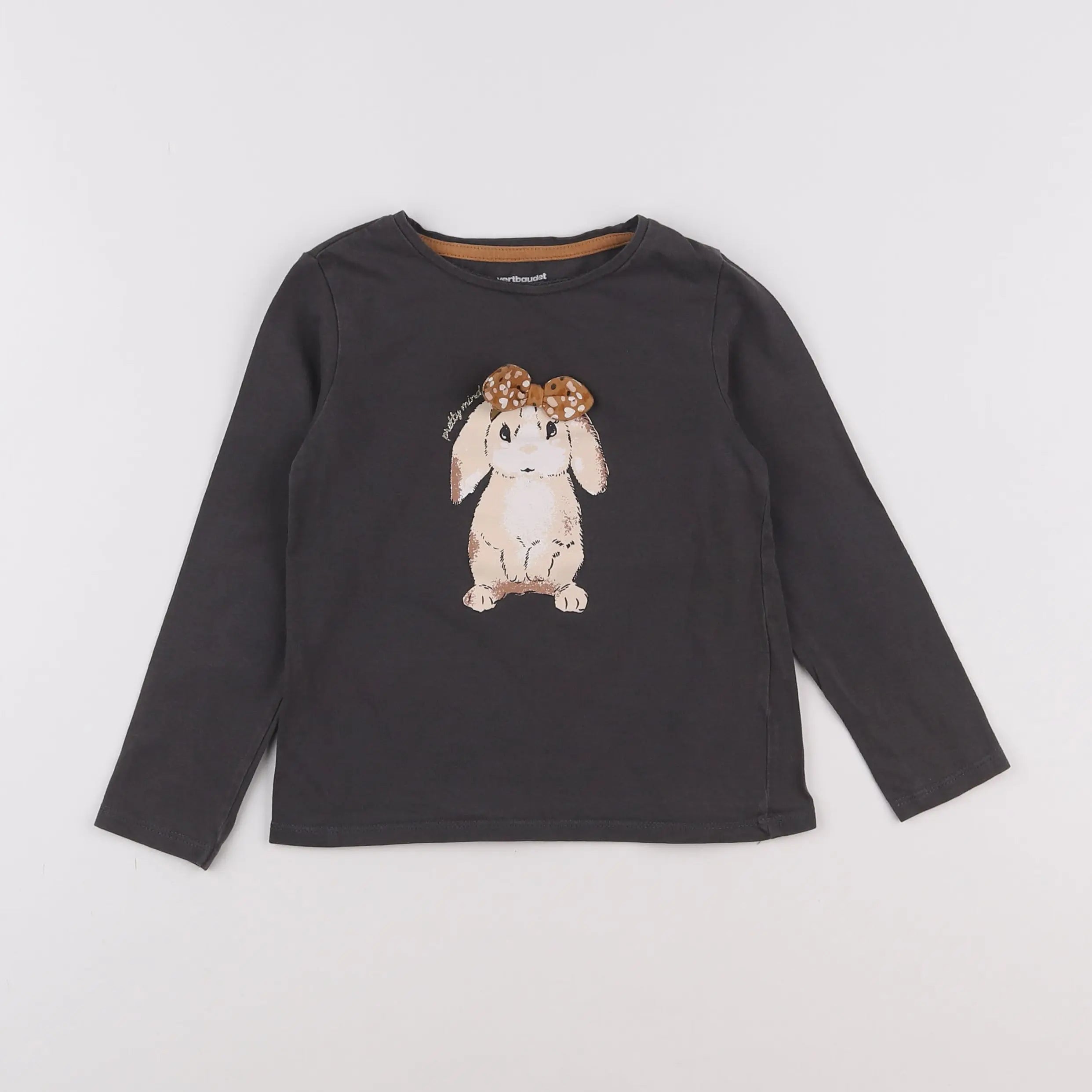 Vertbaudet - tee-shirt gris - 4 ans
