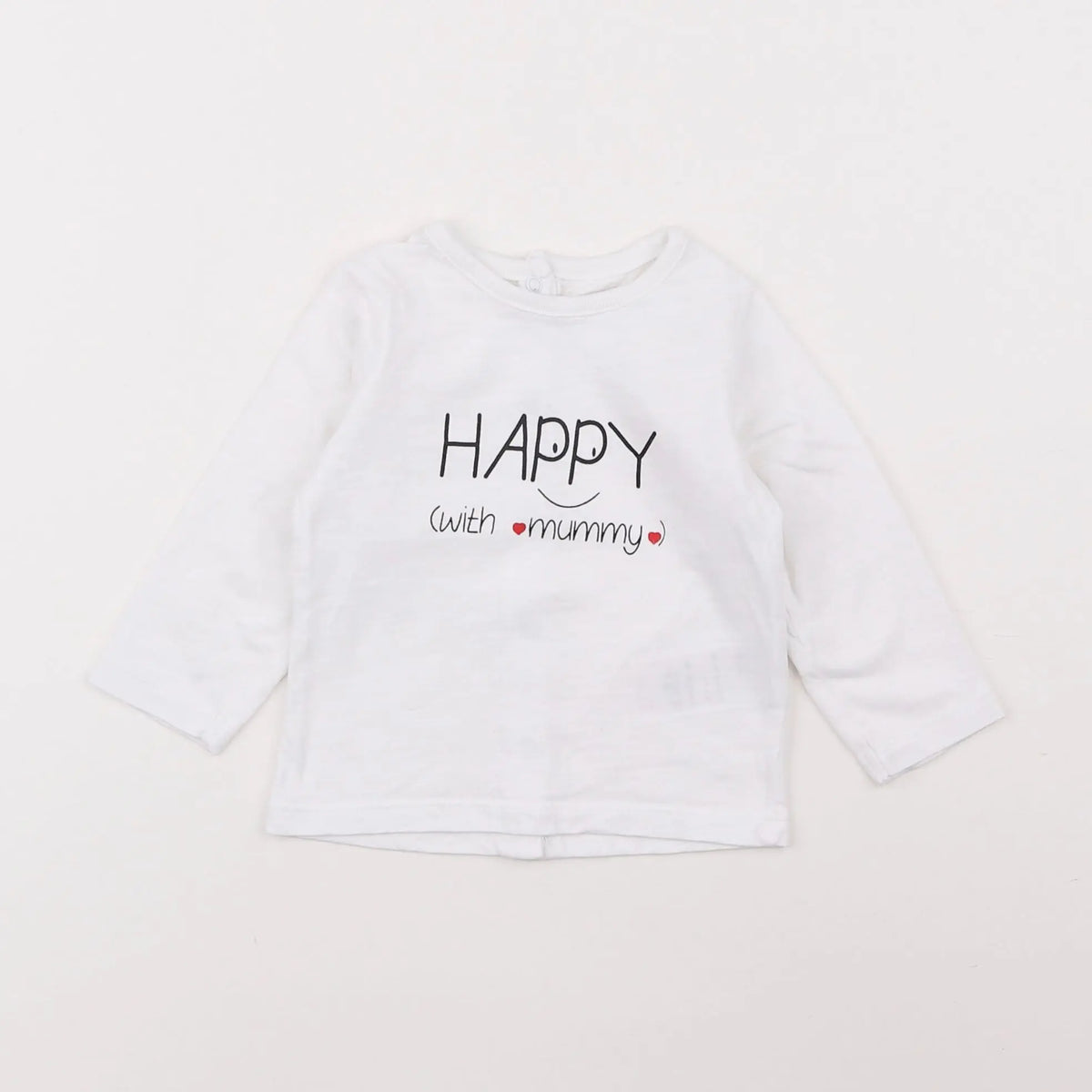 Vertbaudet - tee-shirt blanc - 6 mois