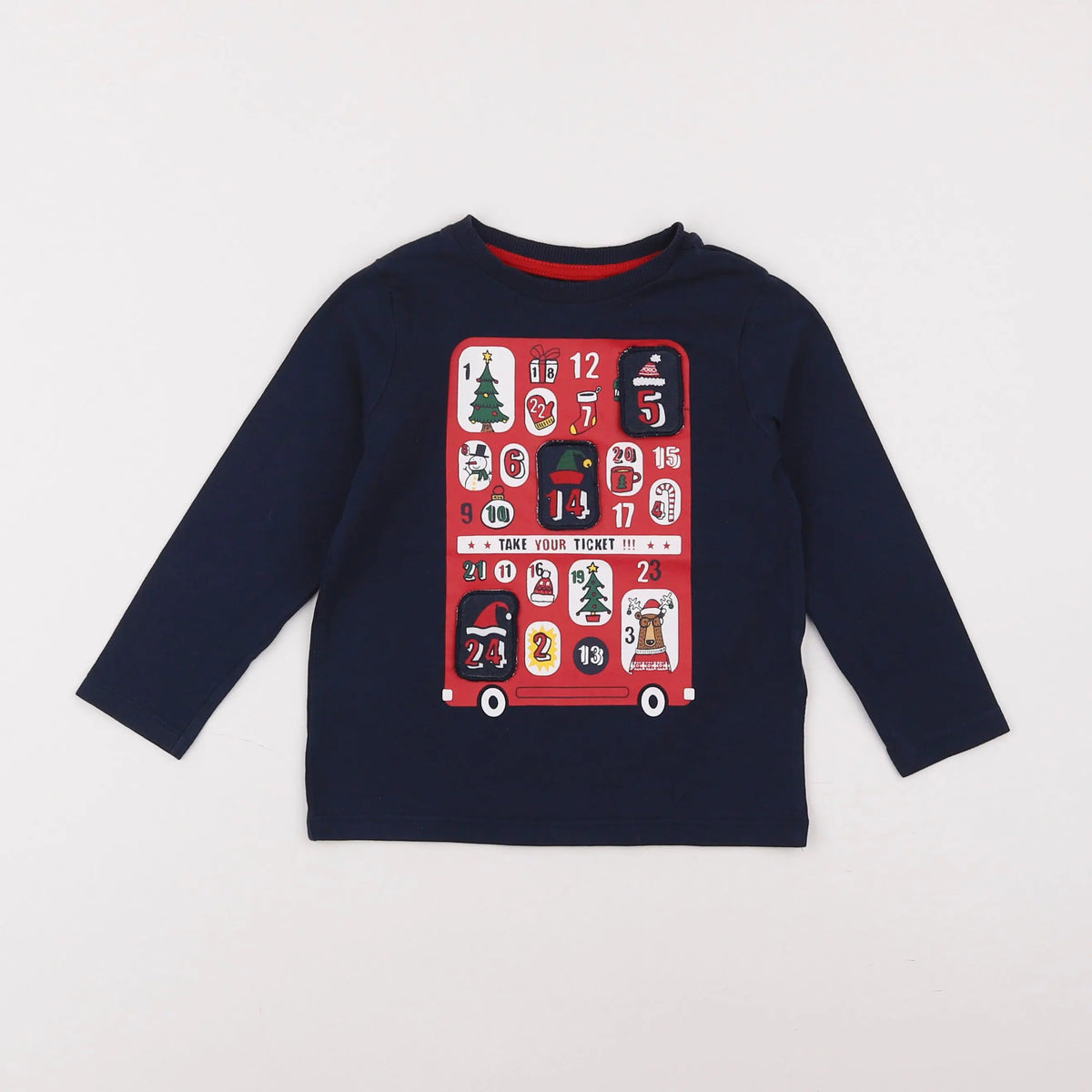 Vertbaudet - tee-shirt bleu - 3 ans