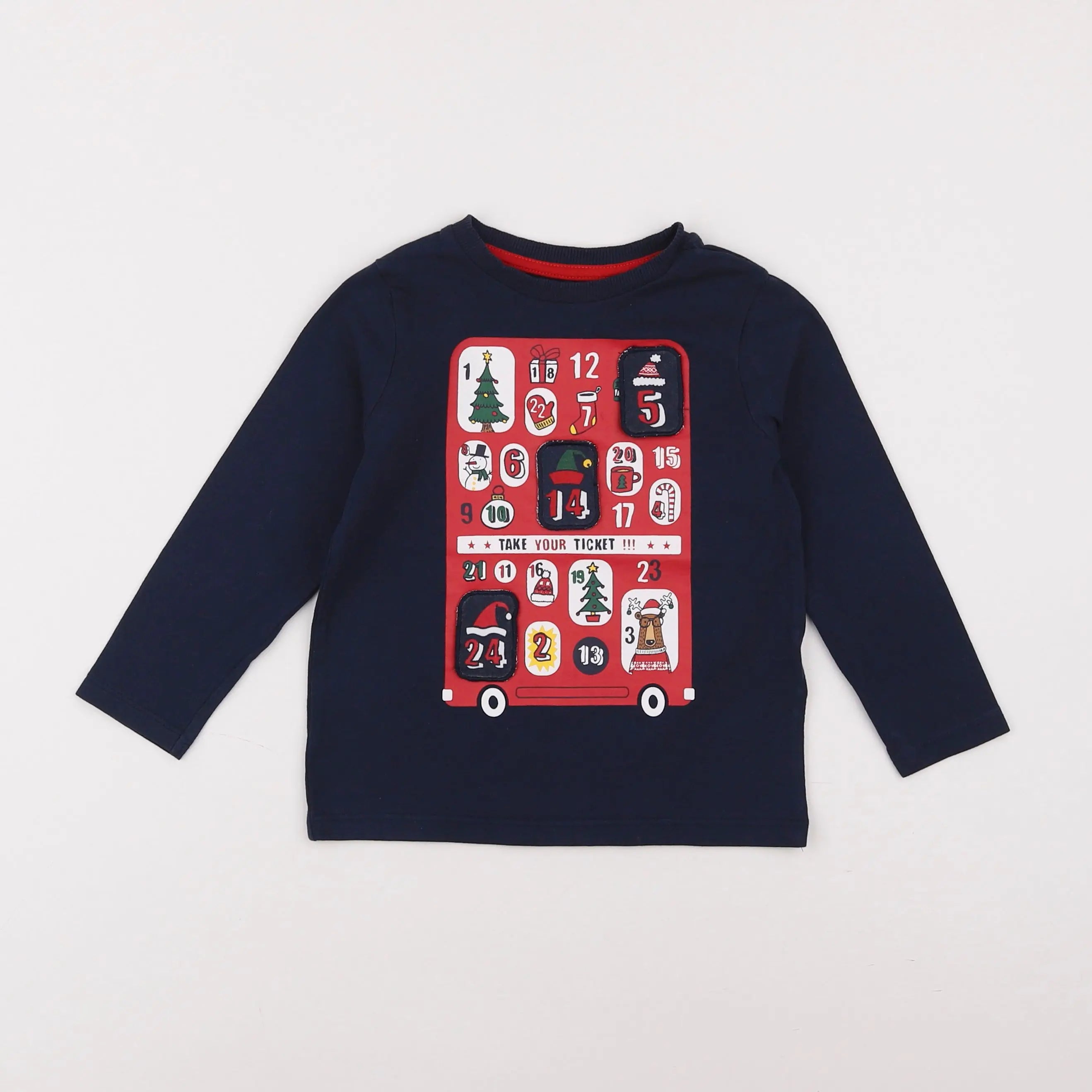 Vertbaudet - tee-shirt bleu - 3 ans