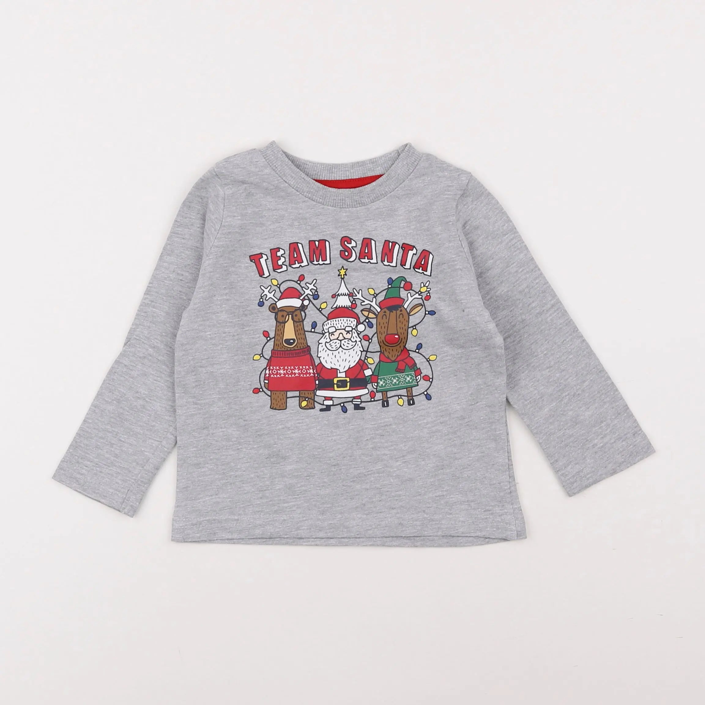 Vertbaudet - tee-shirt gris - 2 ans