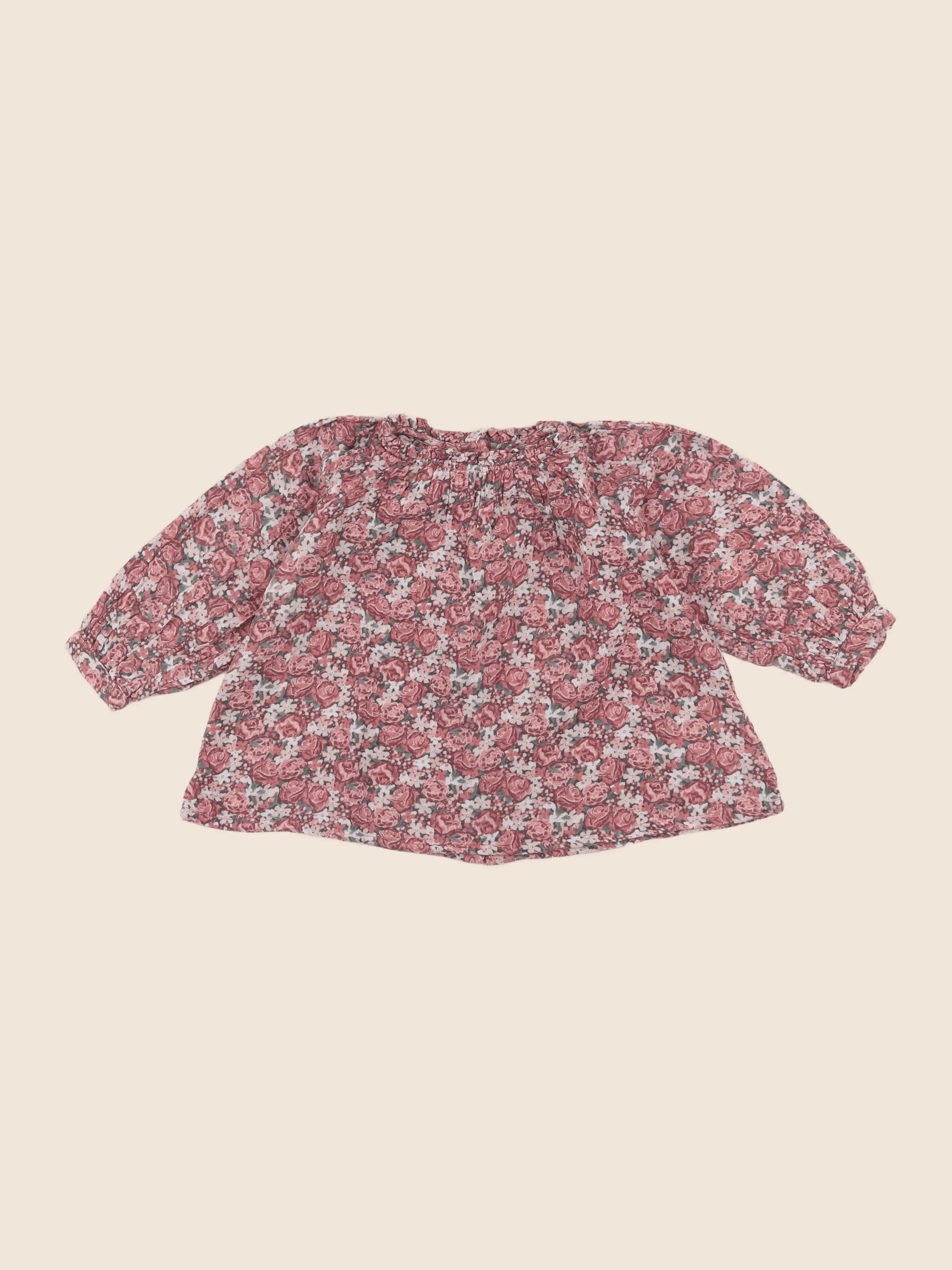 Vertbaudet - blouse rose - 18 mois
