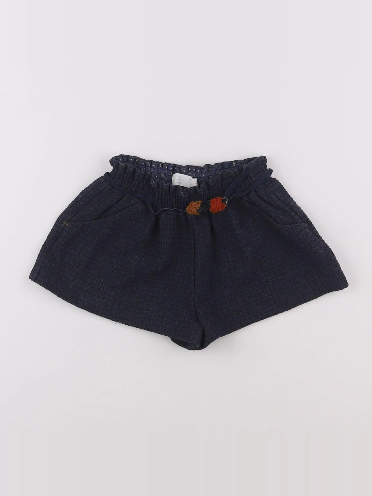 Zara - short bleu - 9/12 mois