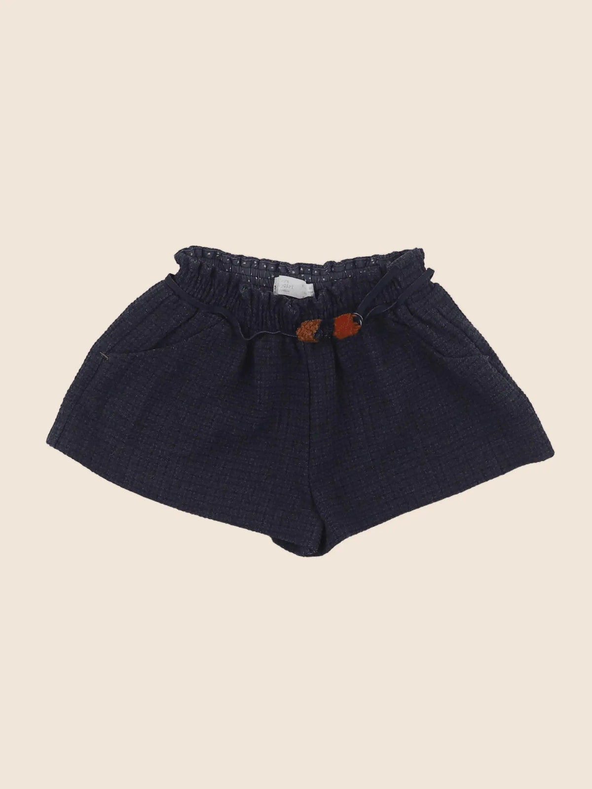 Zara - short bleu - 9/12 mois