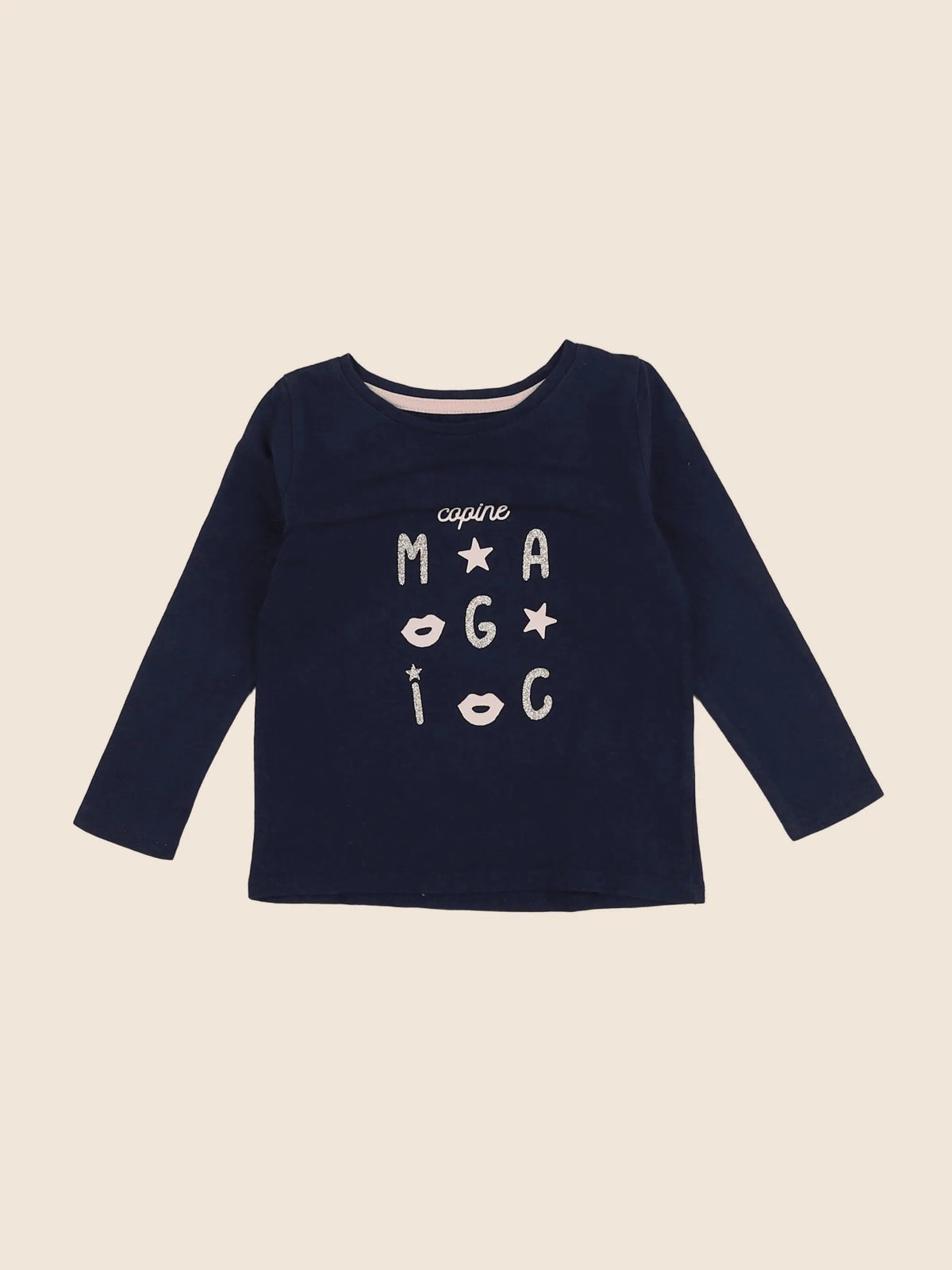 Vertbaudet - tee-shirt bleu - 2 ans