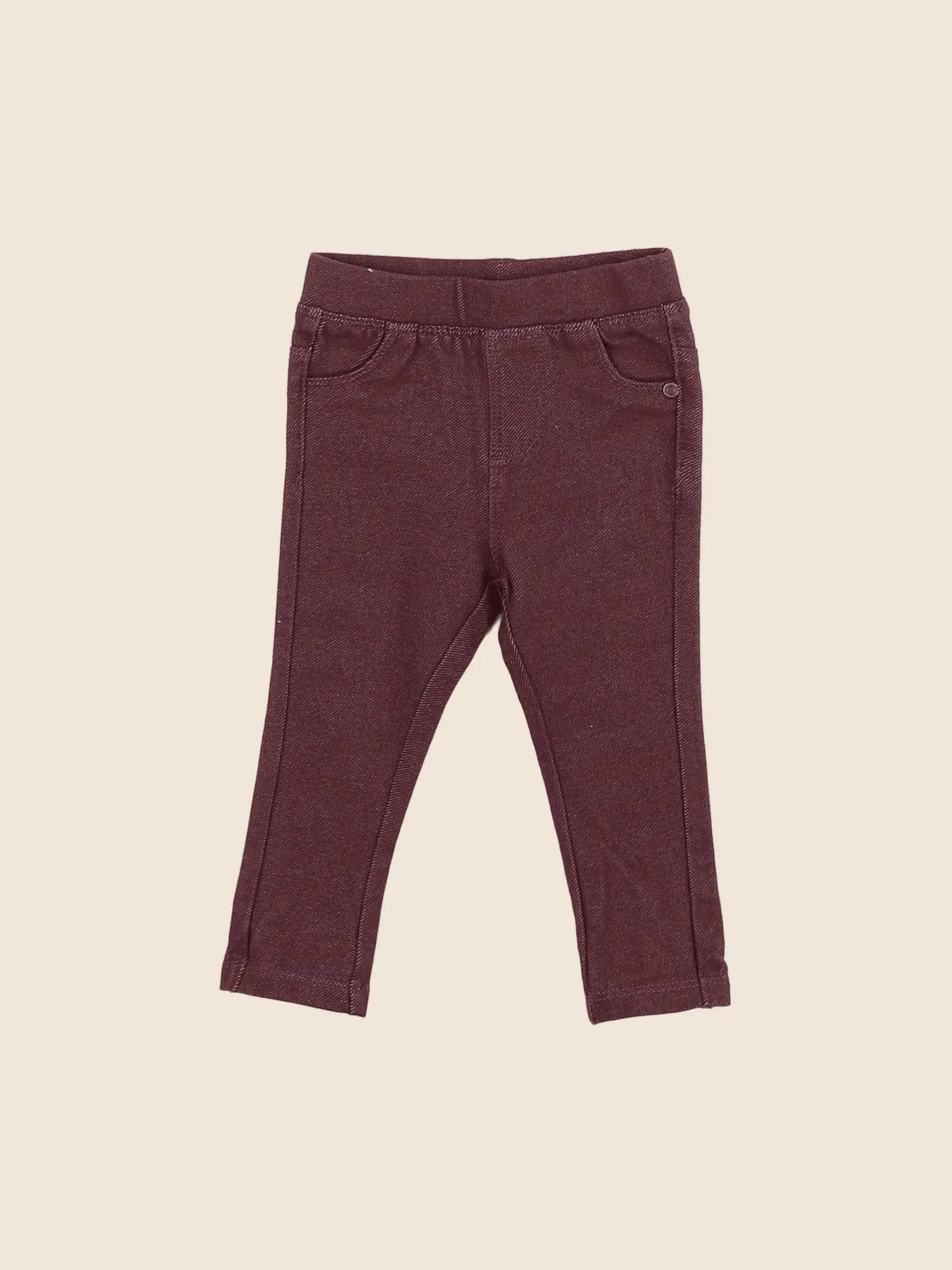 Vertbaudet - jegging rouge - 6 mois