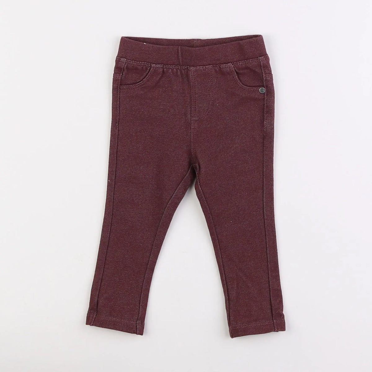 Vertbaudet - jegging rouge - 6 mois