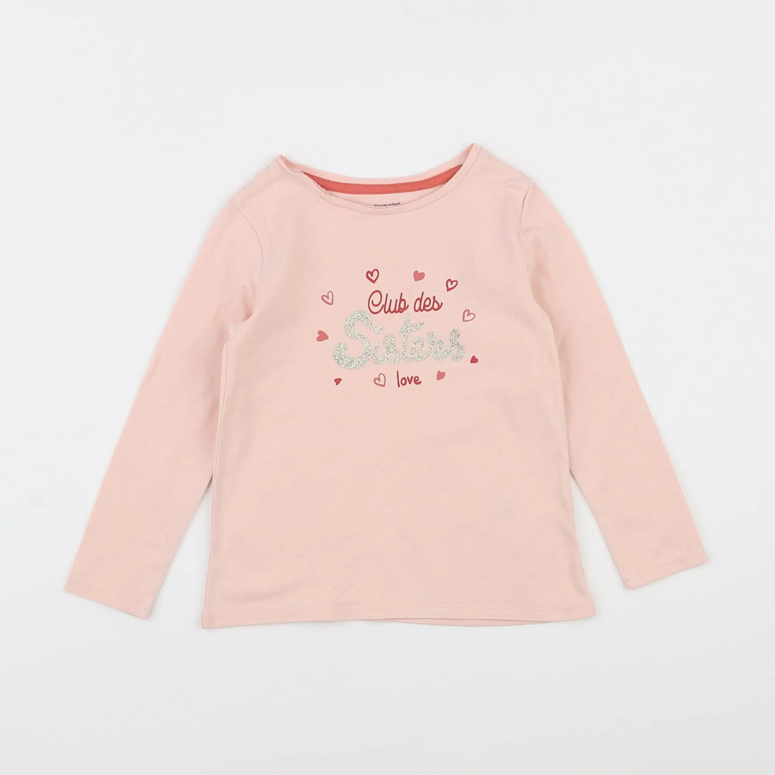 Vertbaudet - tee-shirt rose - 4 ans