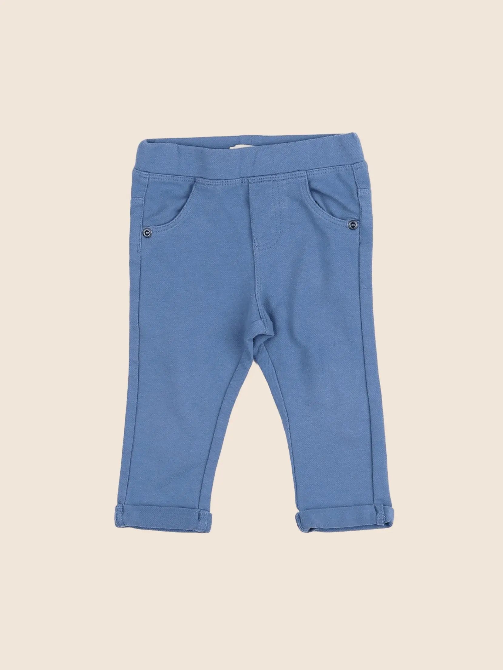 Vertbaudet - jegging bleu - 9 mois