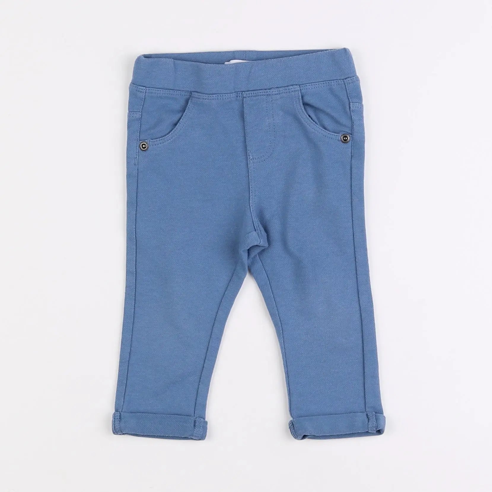 Vertbaudet - jegging bleu - 9 mois