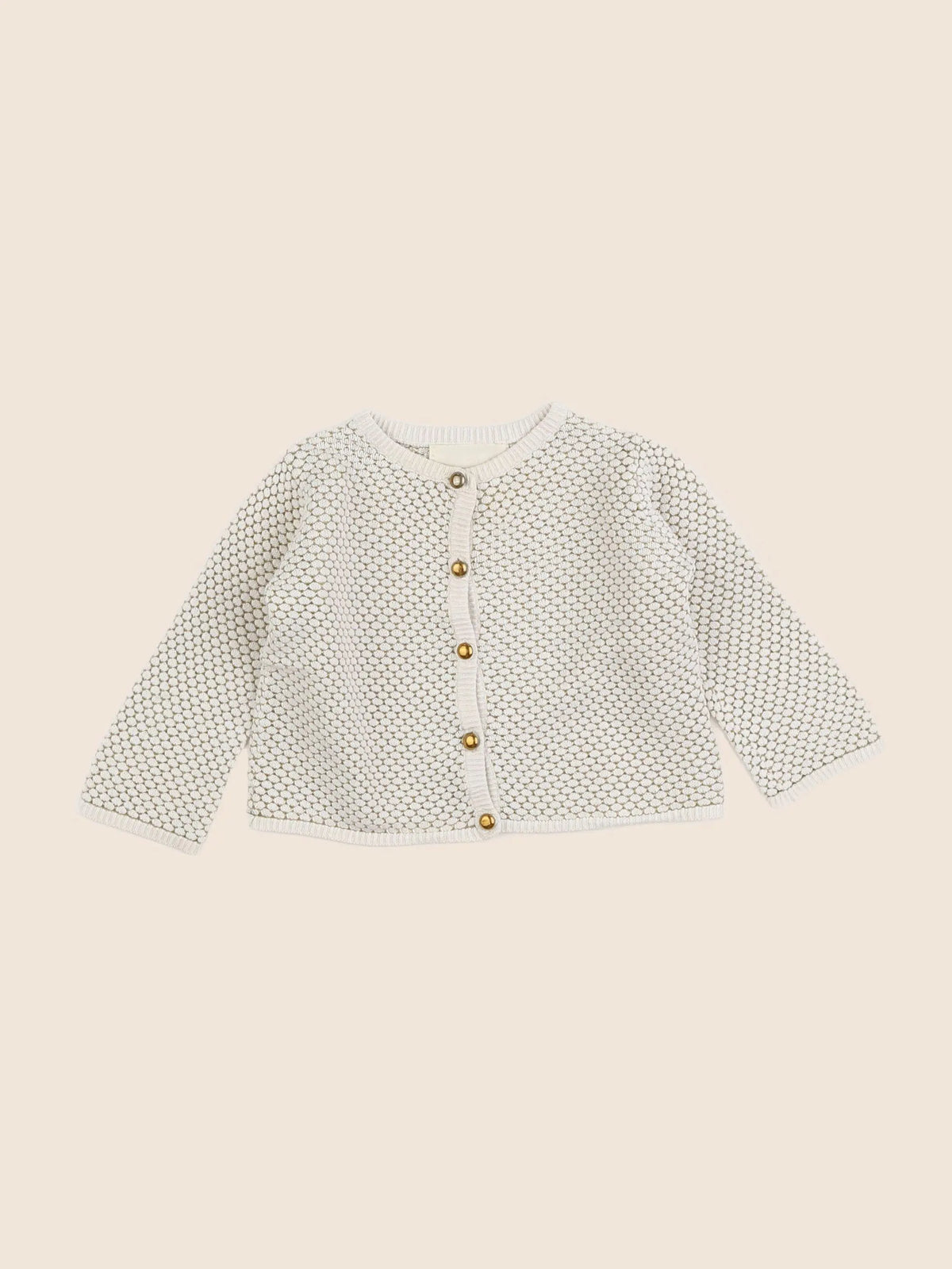 Louis Louise - gilet beige, or - 6 mois