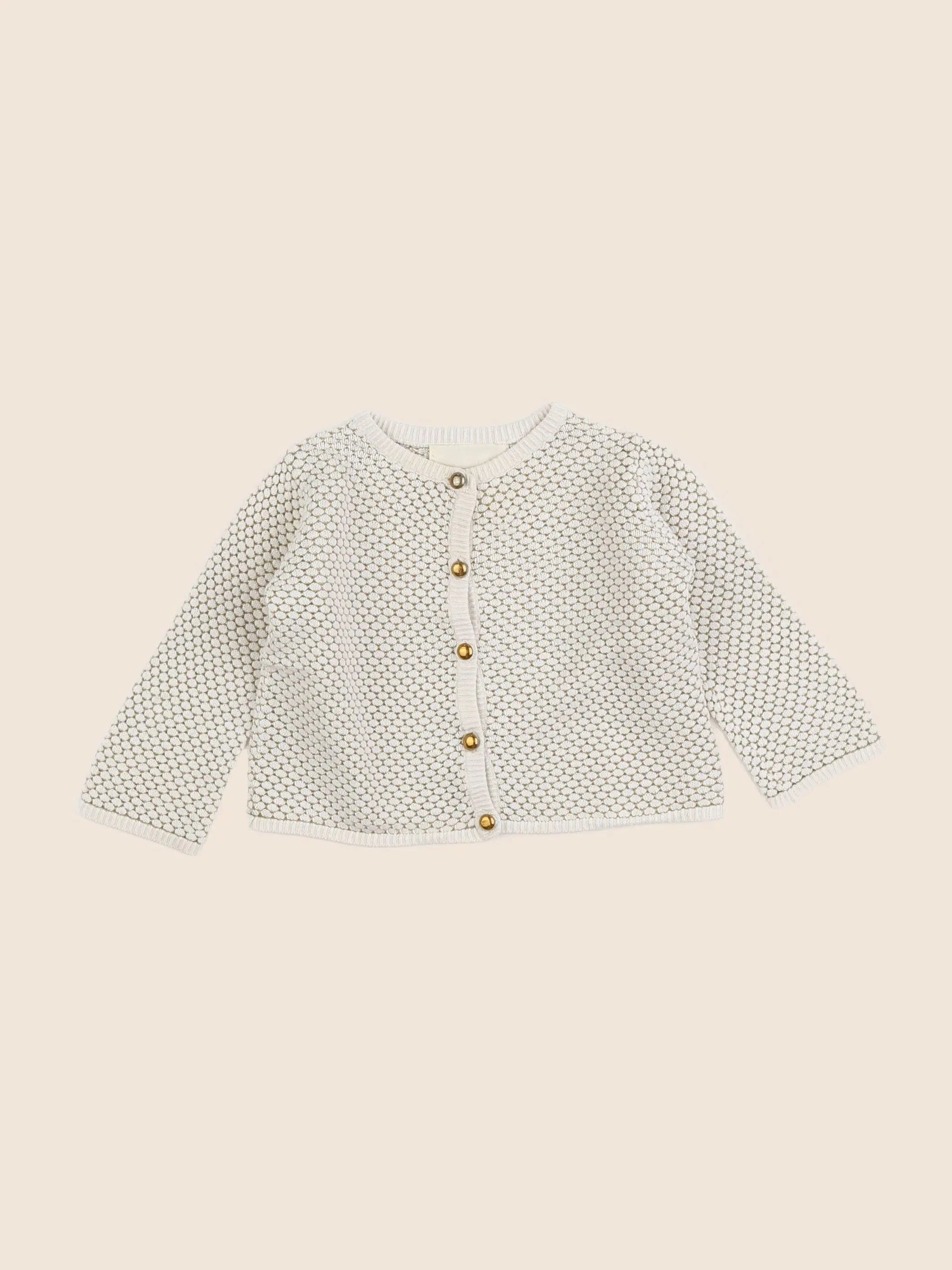 Louis Louise - gilet beige, or - 6 mois