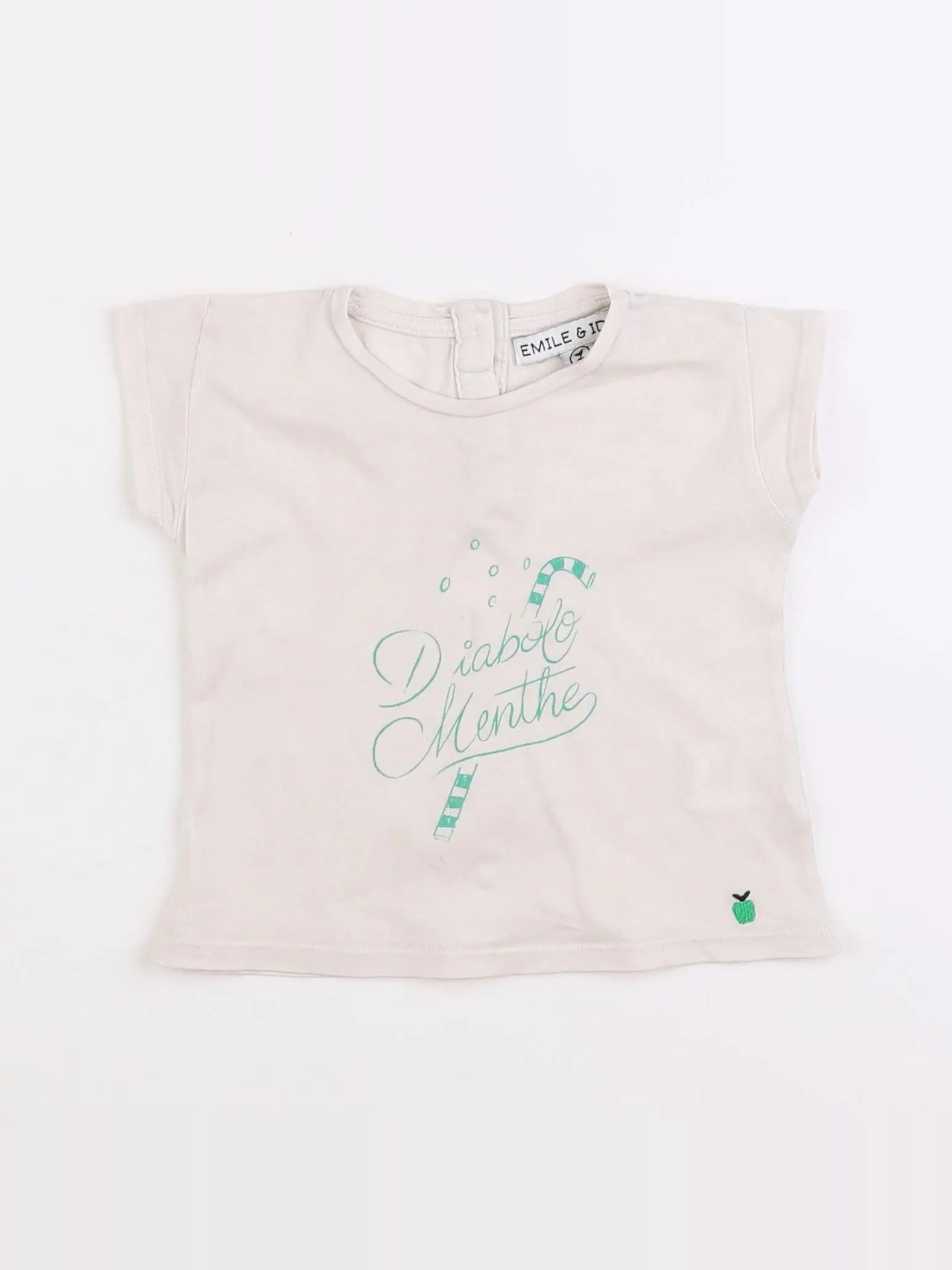 Emile et Ida - tee-shirt blanc - 12 mois