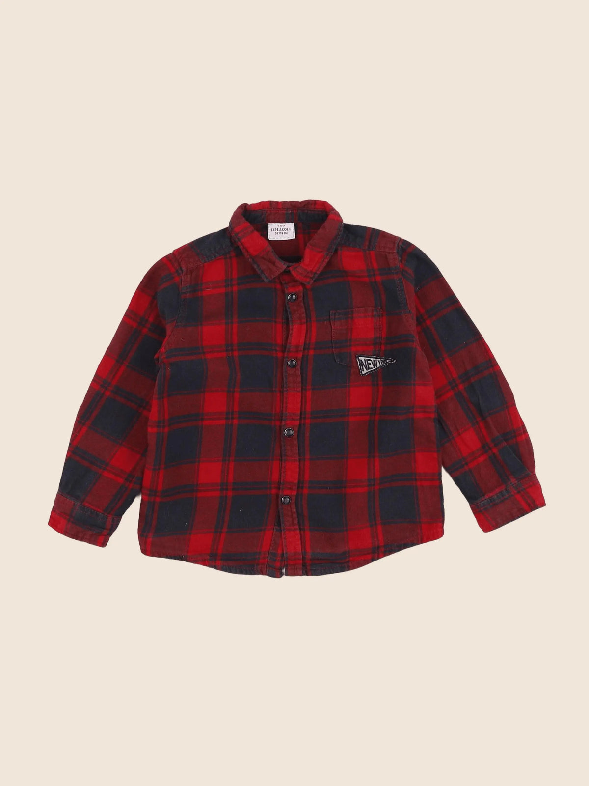 Tape à l'oeil - chemise rouge - 3 ans