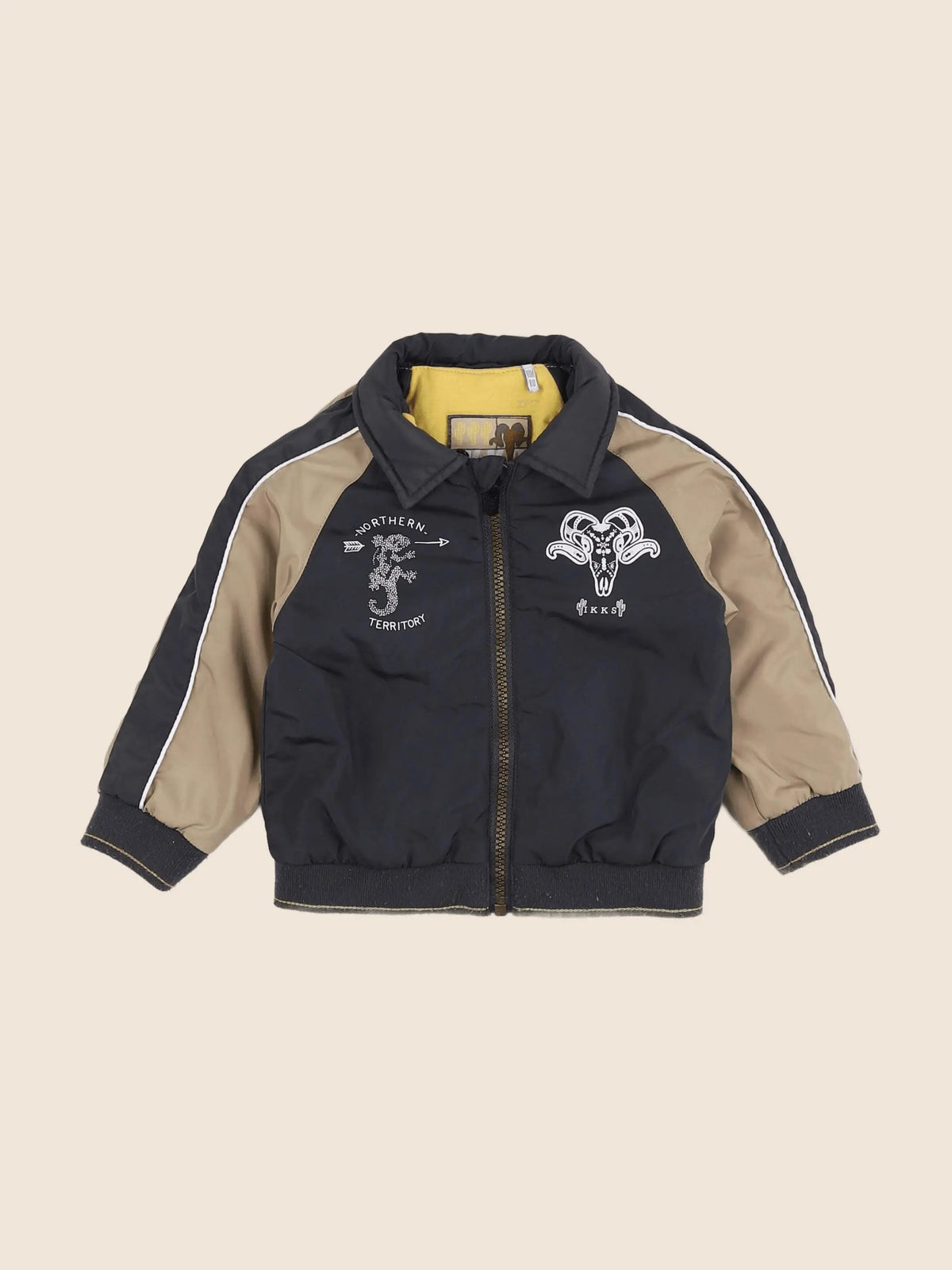 IKKS - veste gris, beige - 18 mois