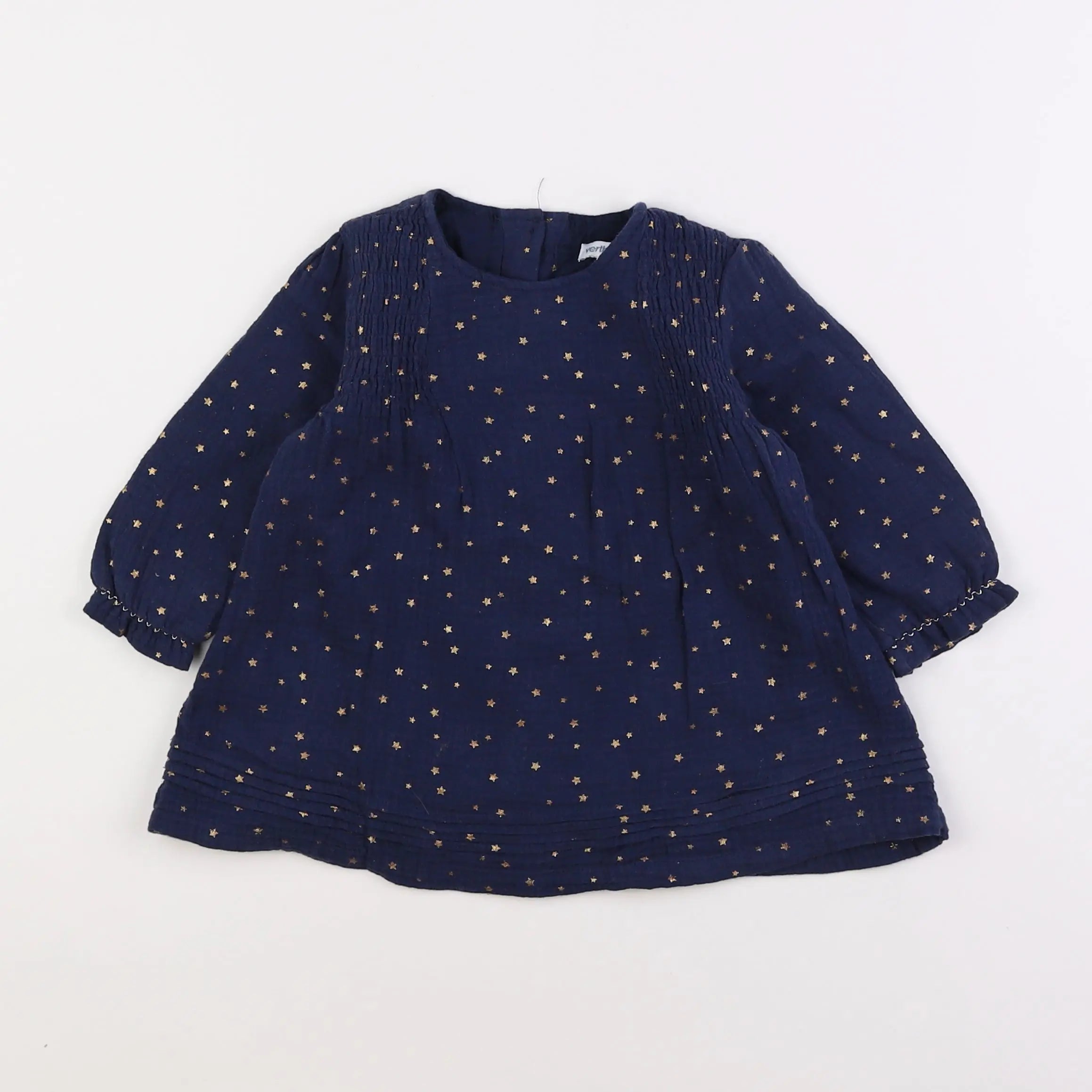 Vertbaudet - robe bleu - 18 mois