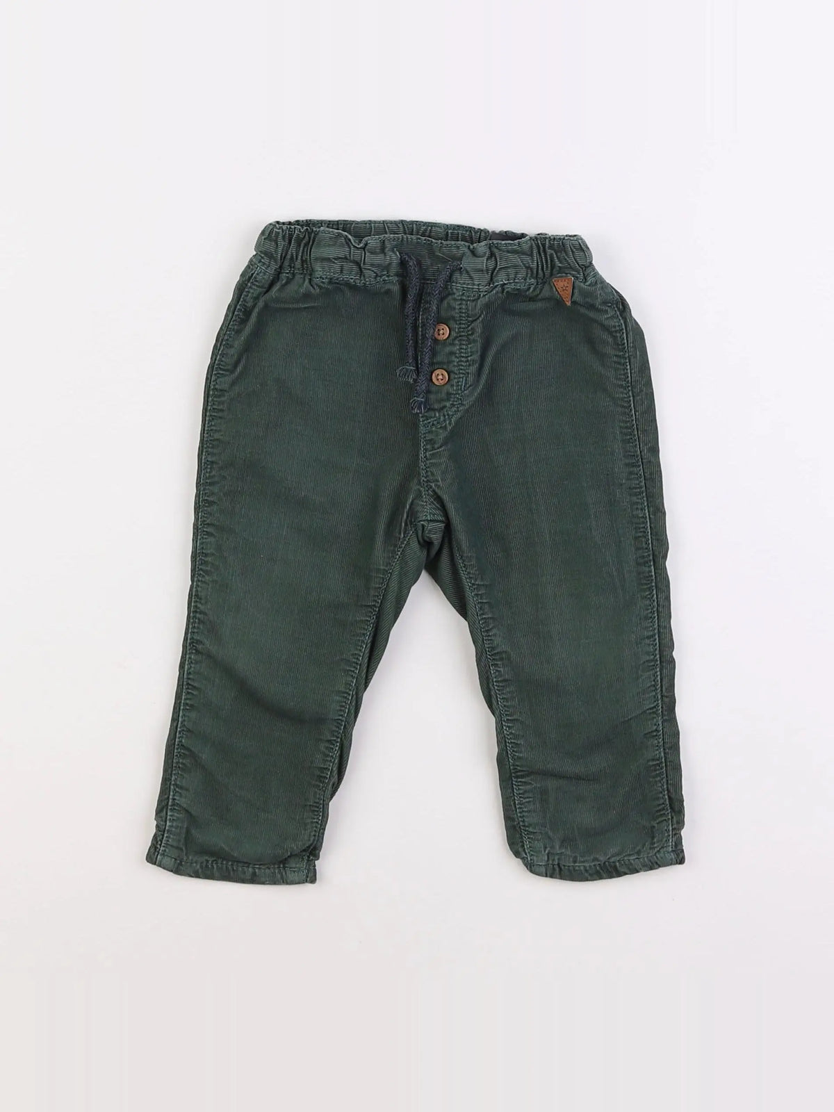 H&M - pantalon vert - 9/12 mois