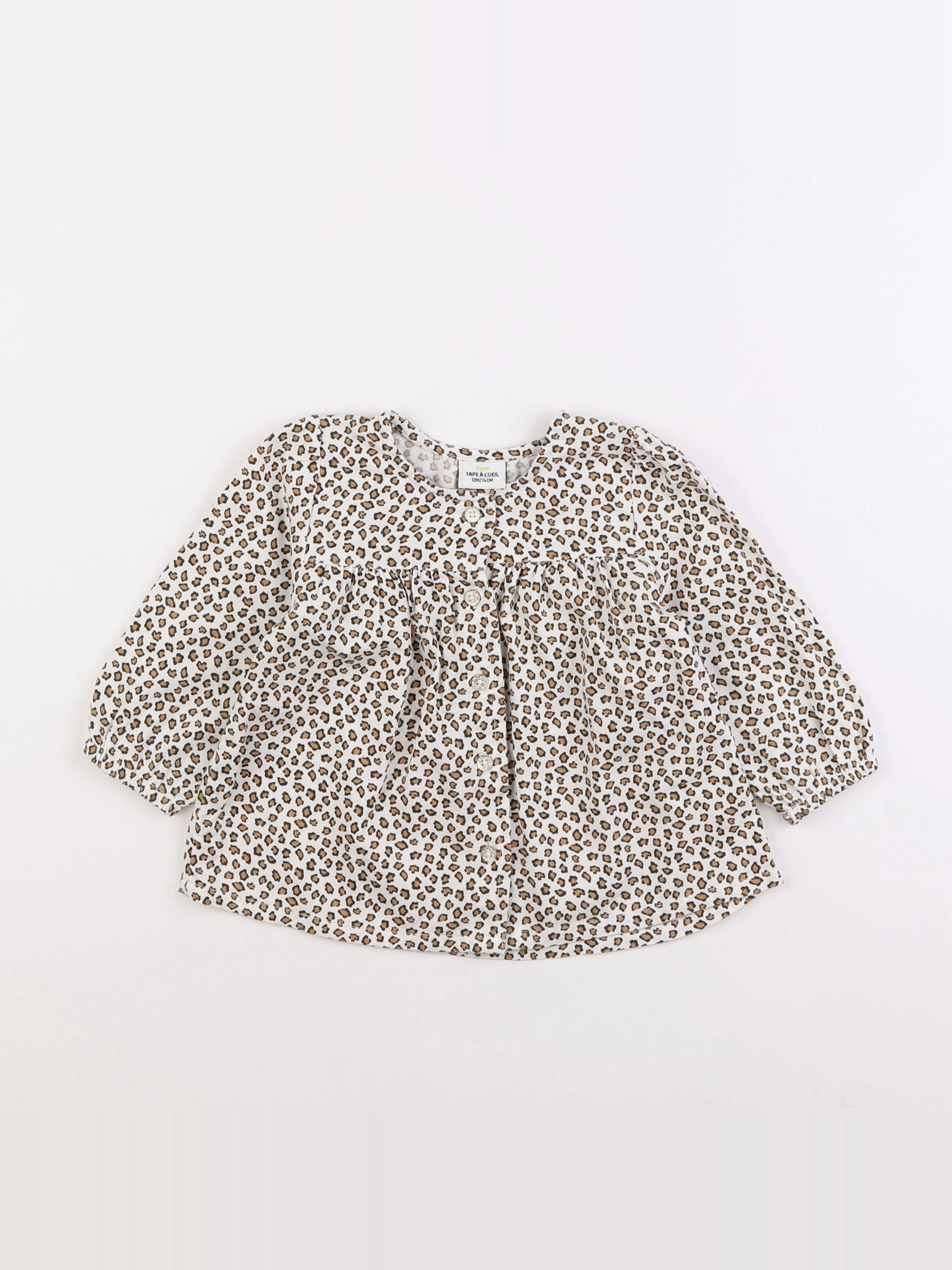 Tape à l'oeil - blouse beige - 12 mois