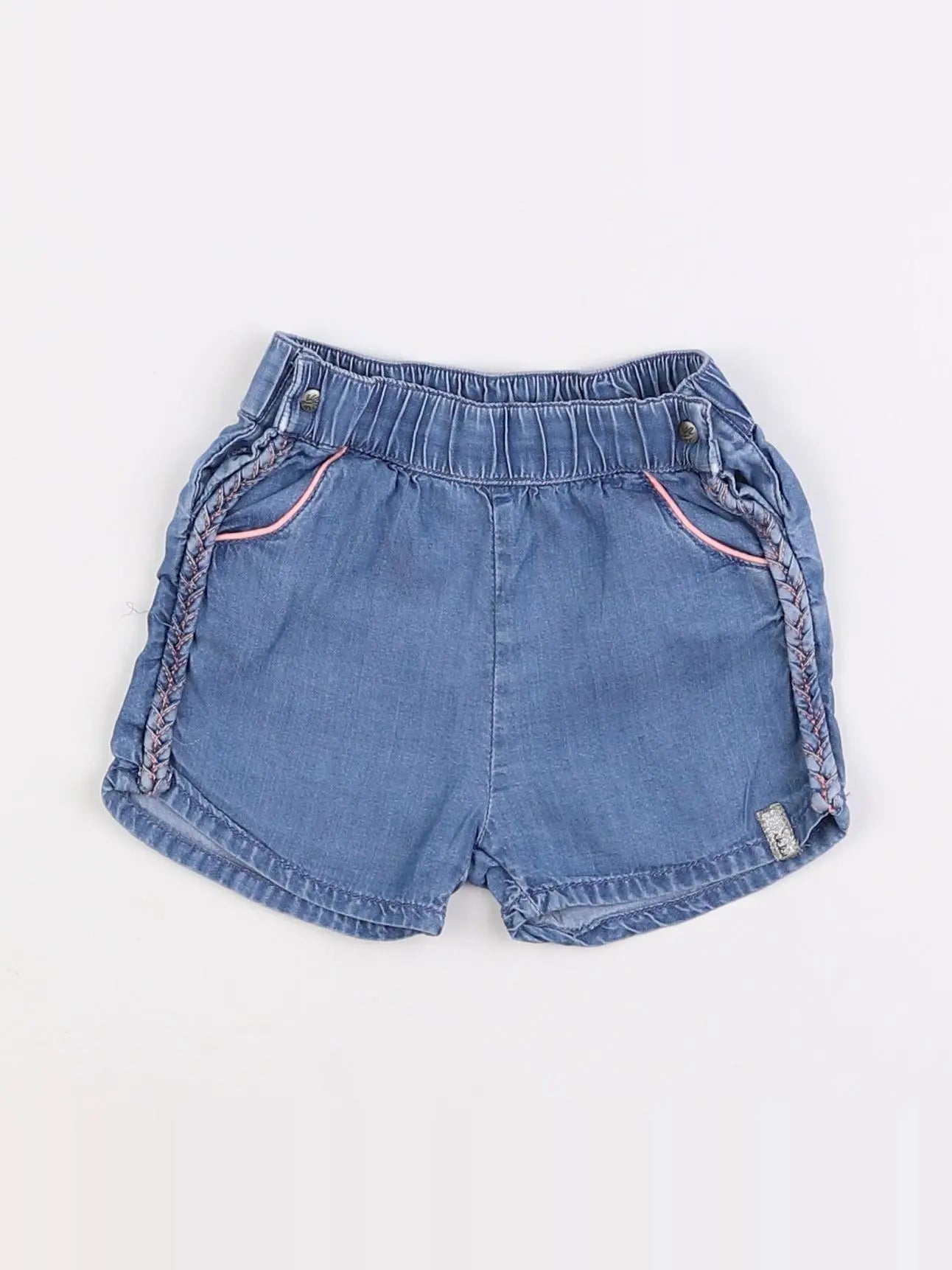 IKKS - short bleu - 6 mois