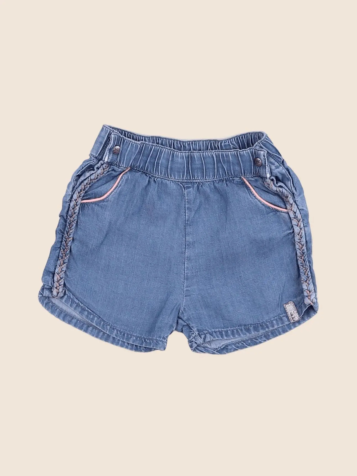 IKKS - short bleu - 6 mois