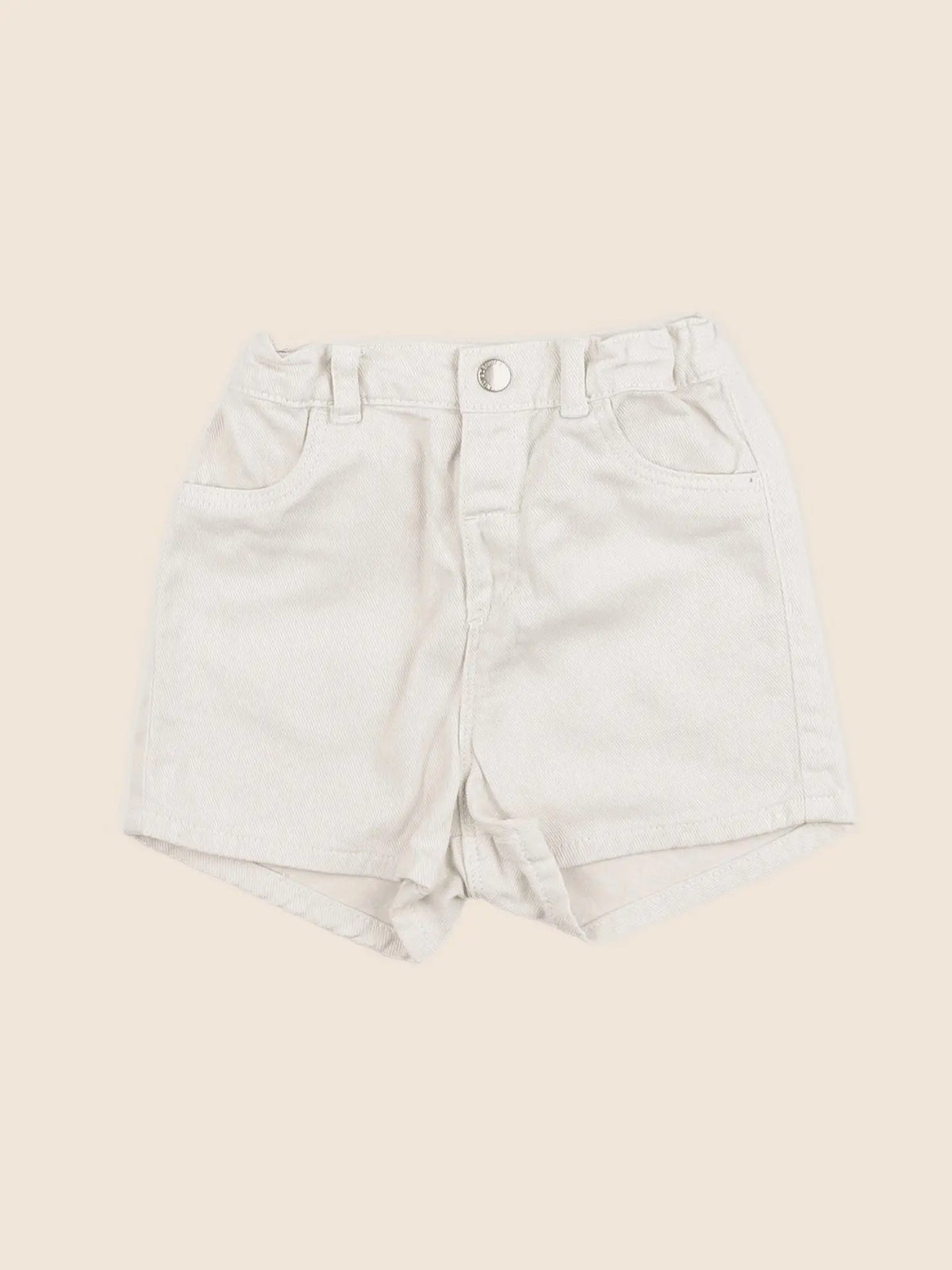 H&M - short beige - 9/12 mois
