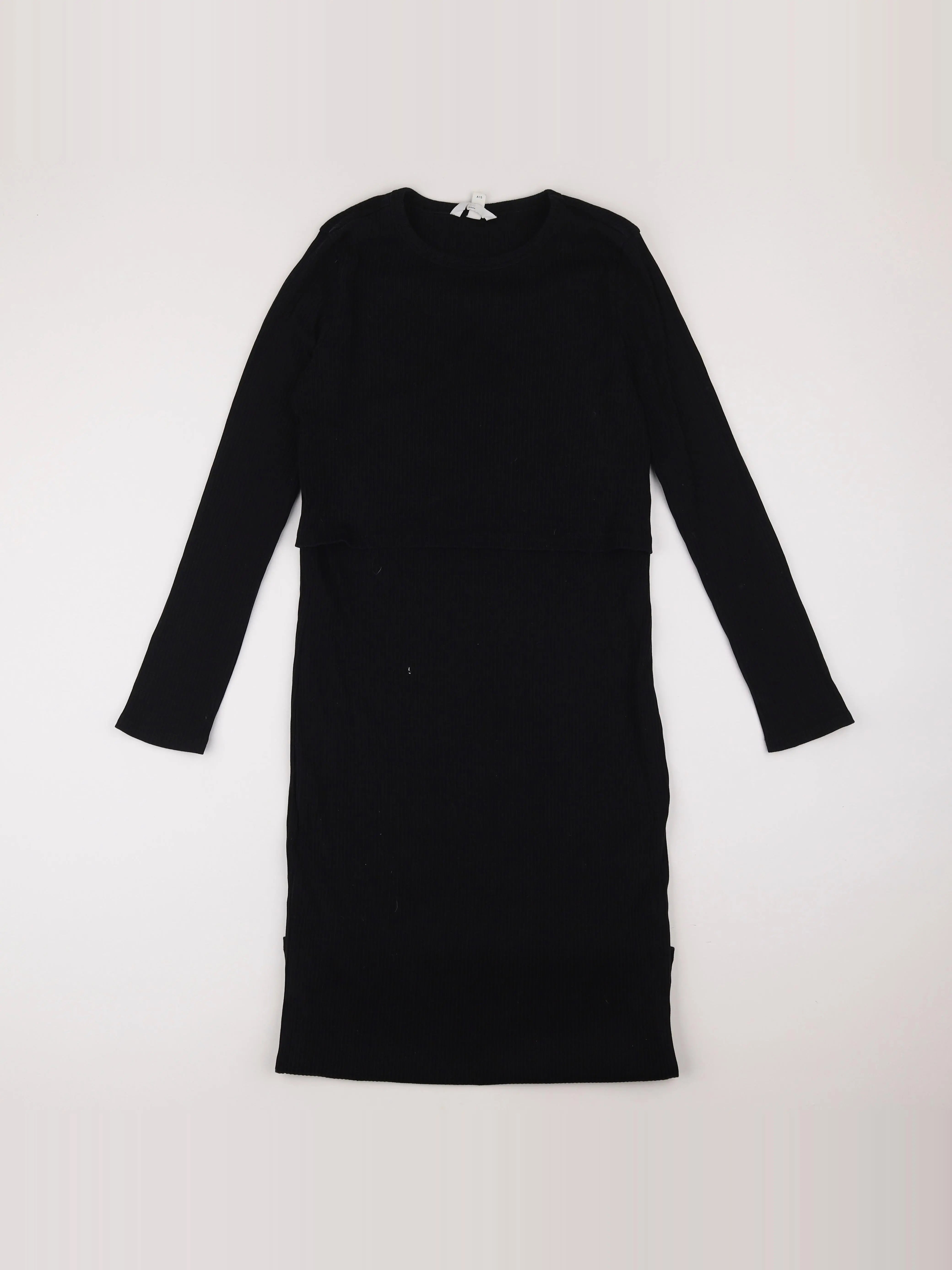 H&M - robe grossesse noir - m