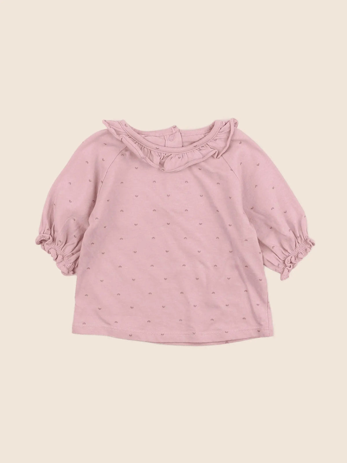 Vertbaudet - tee-shirt rose - 12 mois