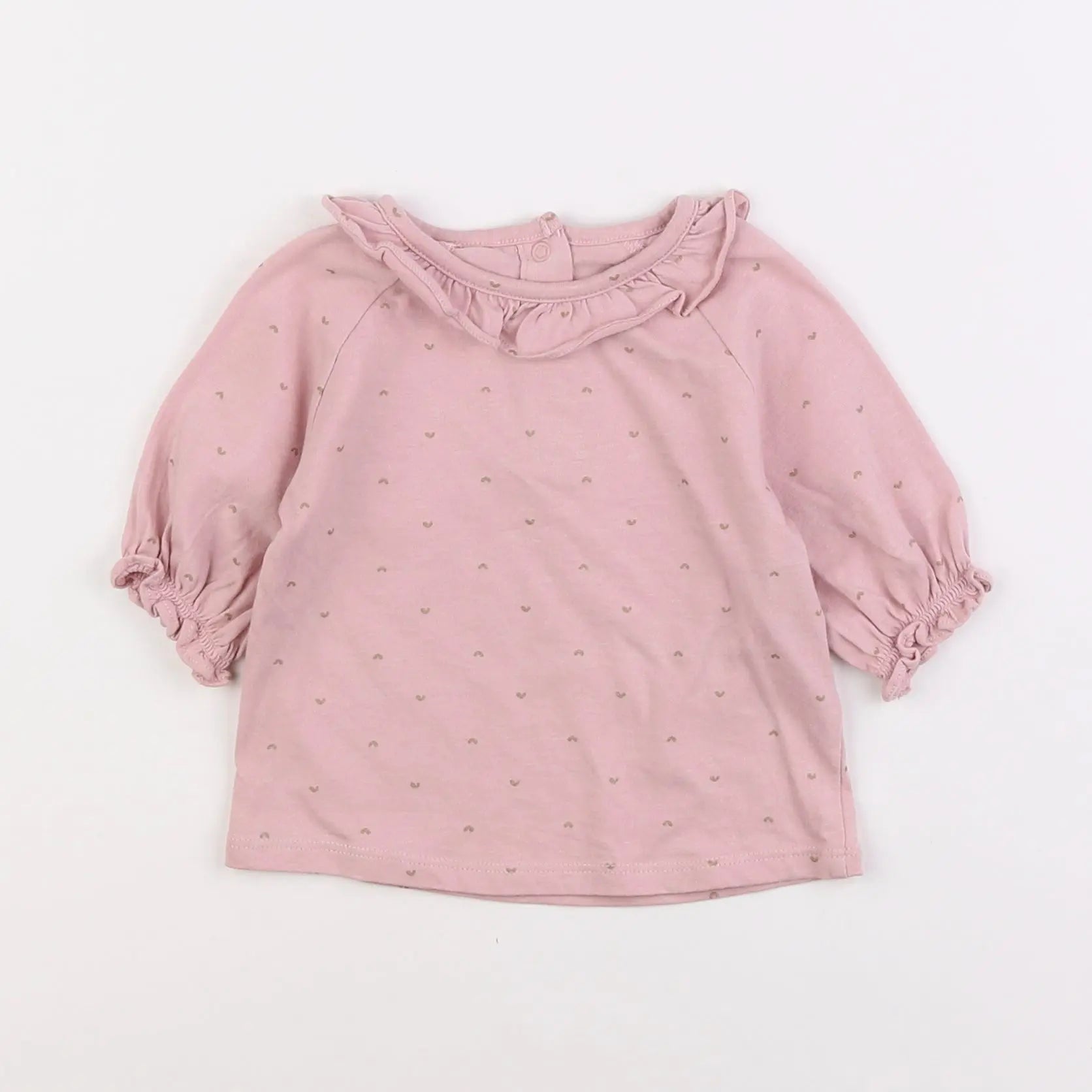 Vertbaudet - tee-shirt rose - 12 mois