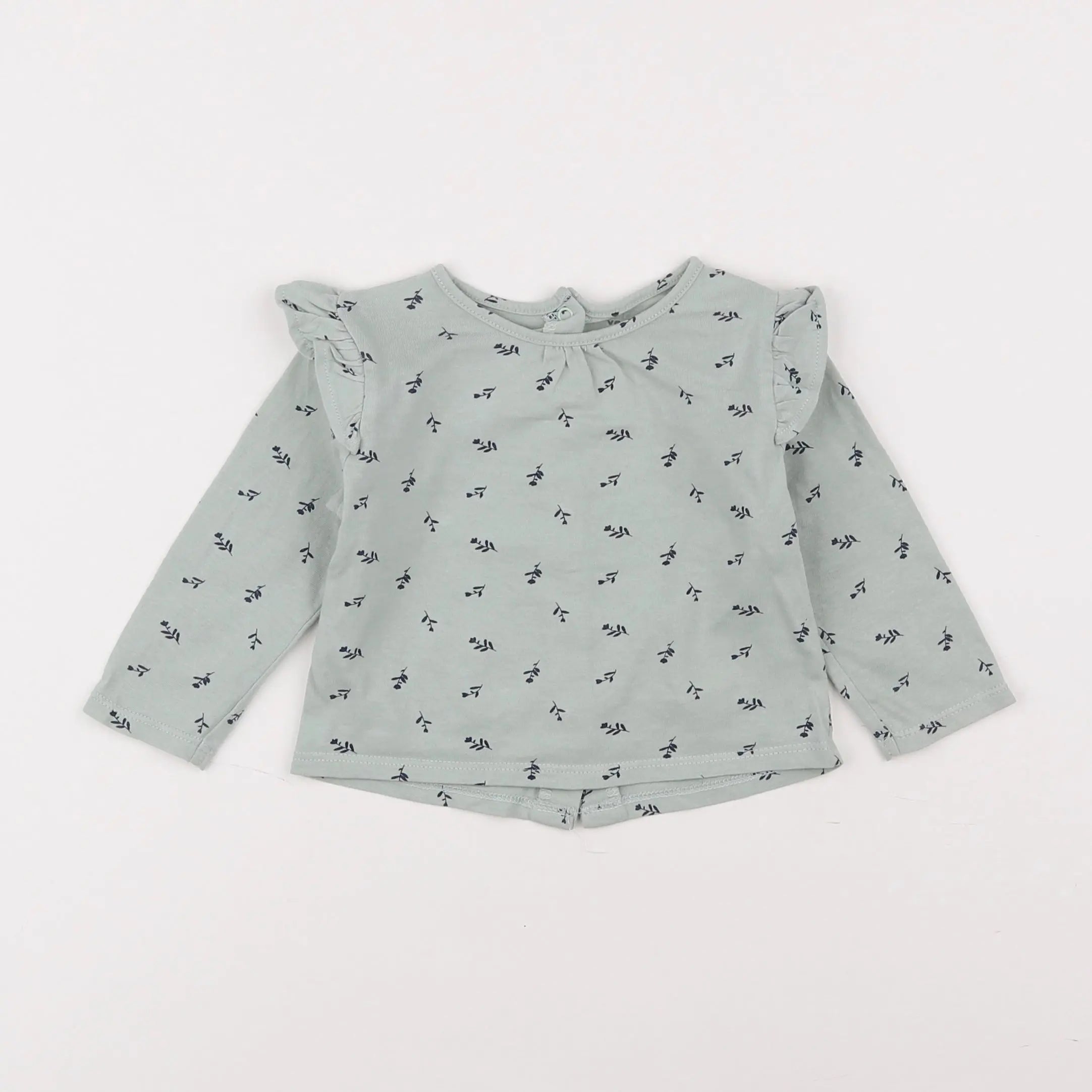 Vertbaudet - tee-shirt vert - 9 mois