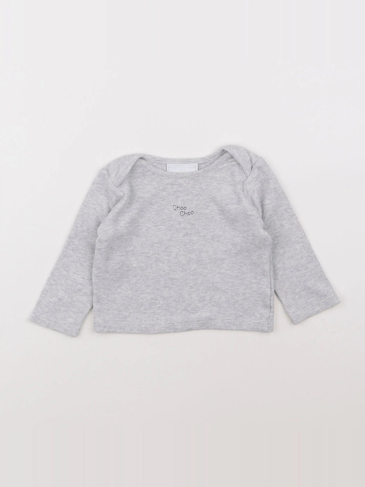 The little white company - tee-shirt gris - 6/9 mois