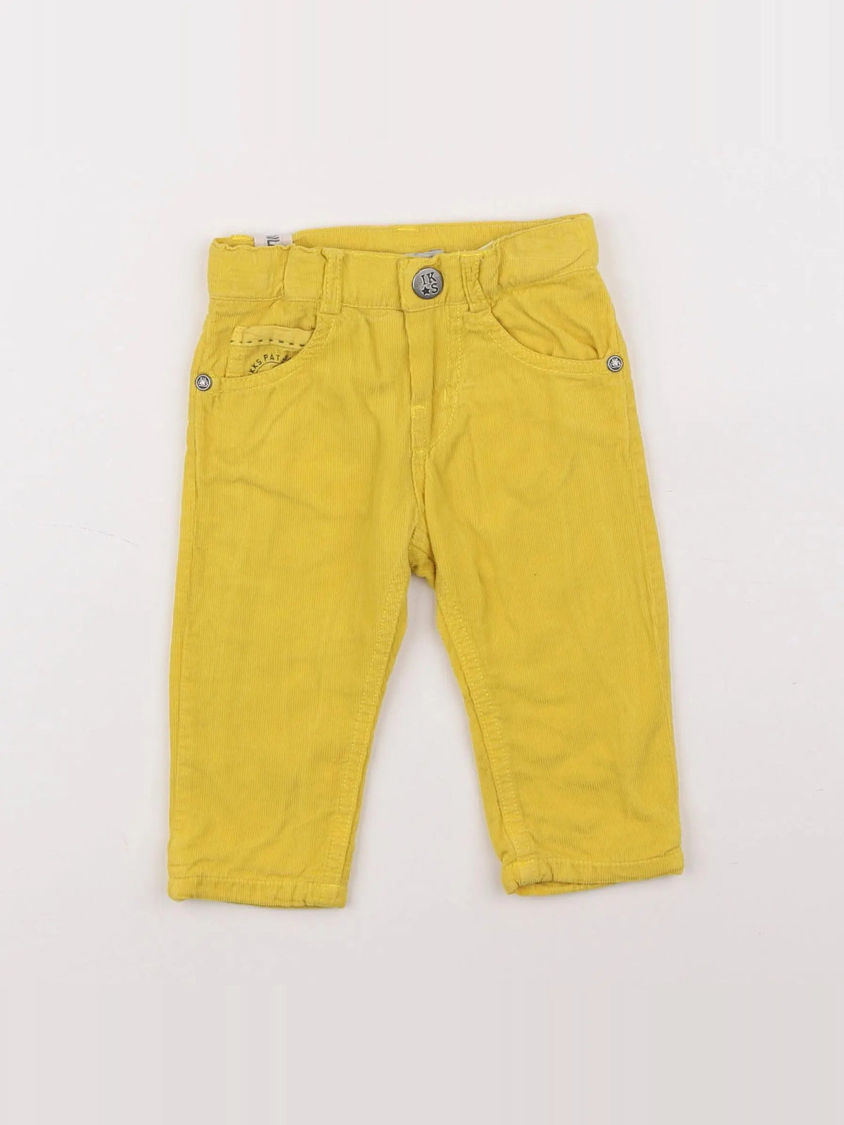 IKKS - pantalon doublé jaune - 3 mois