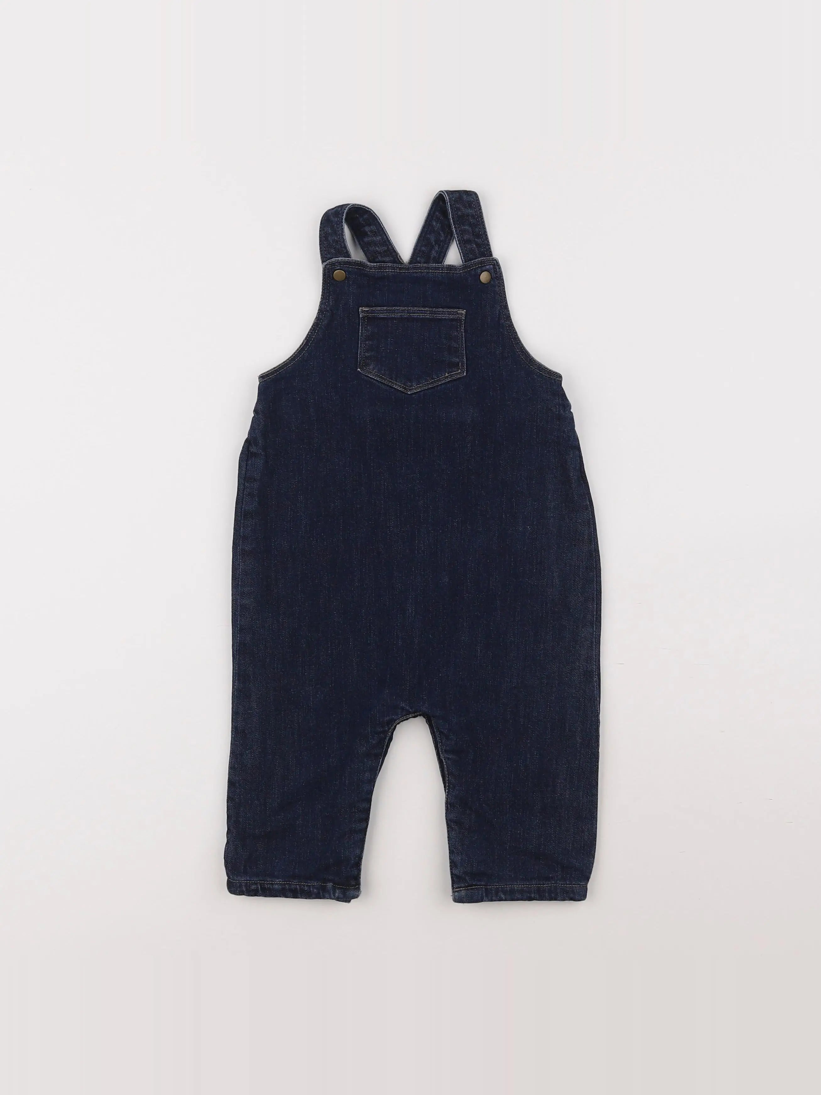 Boutchou - salopette doublé bleu - 9 mois