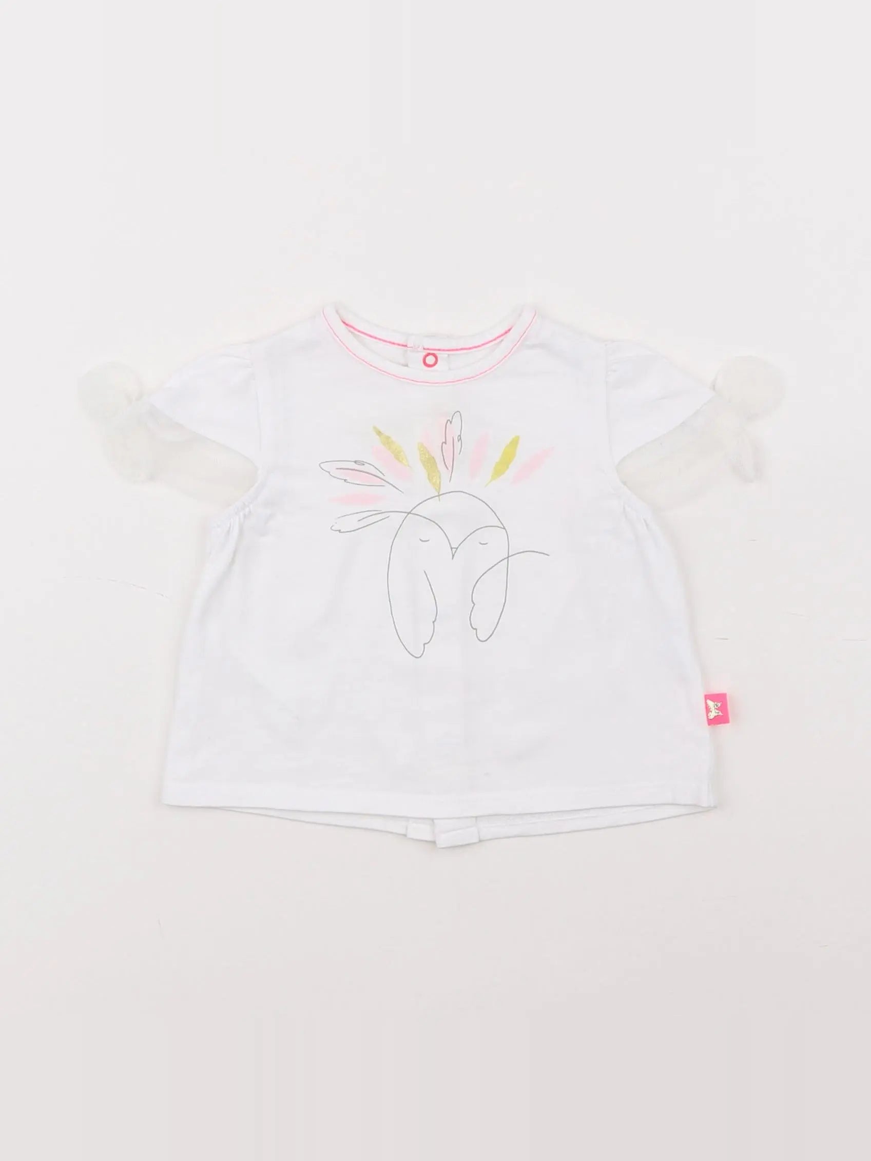 Billie Blush - tee-shirt blanc - 3 mois