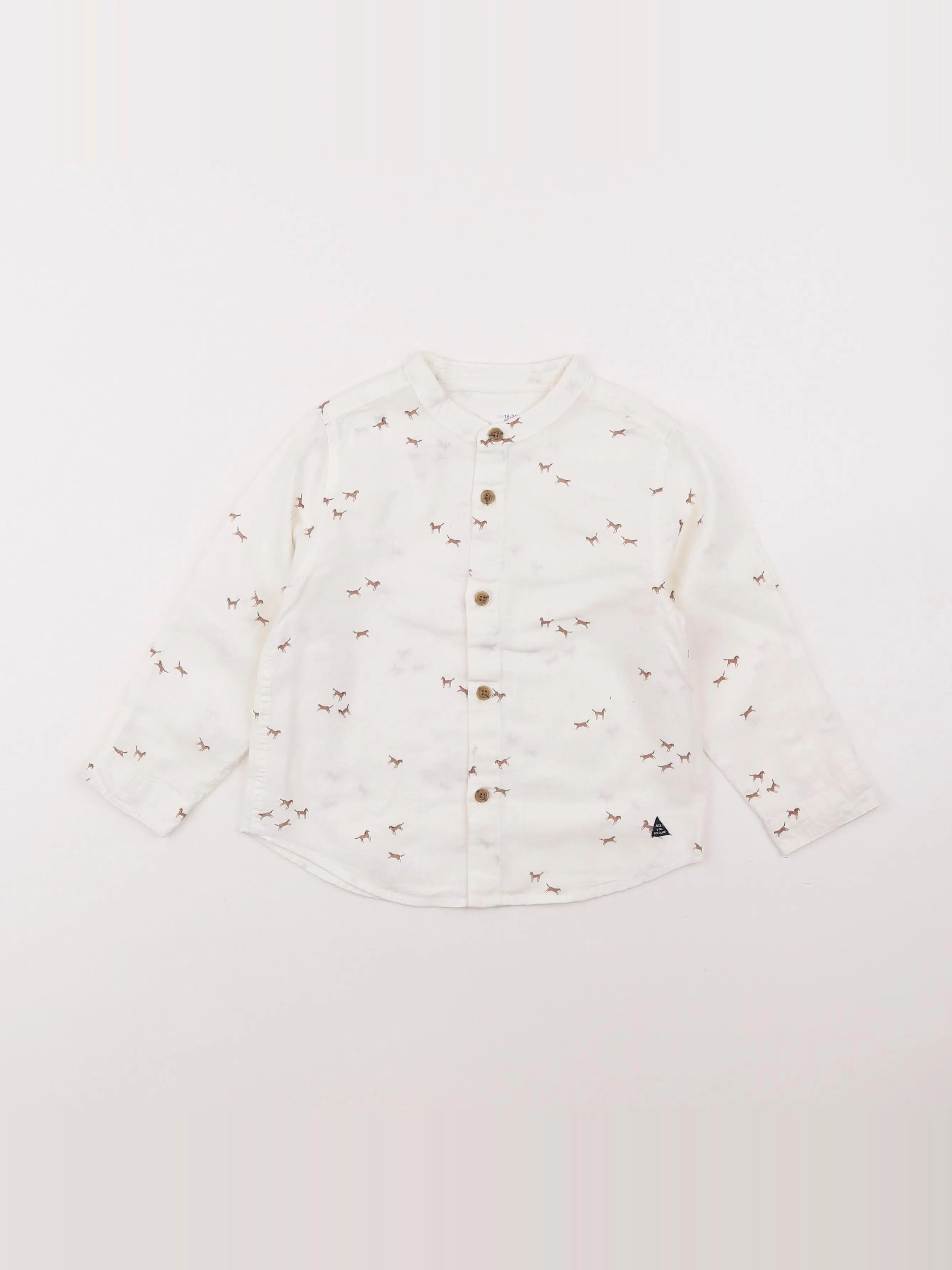 Zara - chemise blanc - 6/9 mois