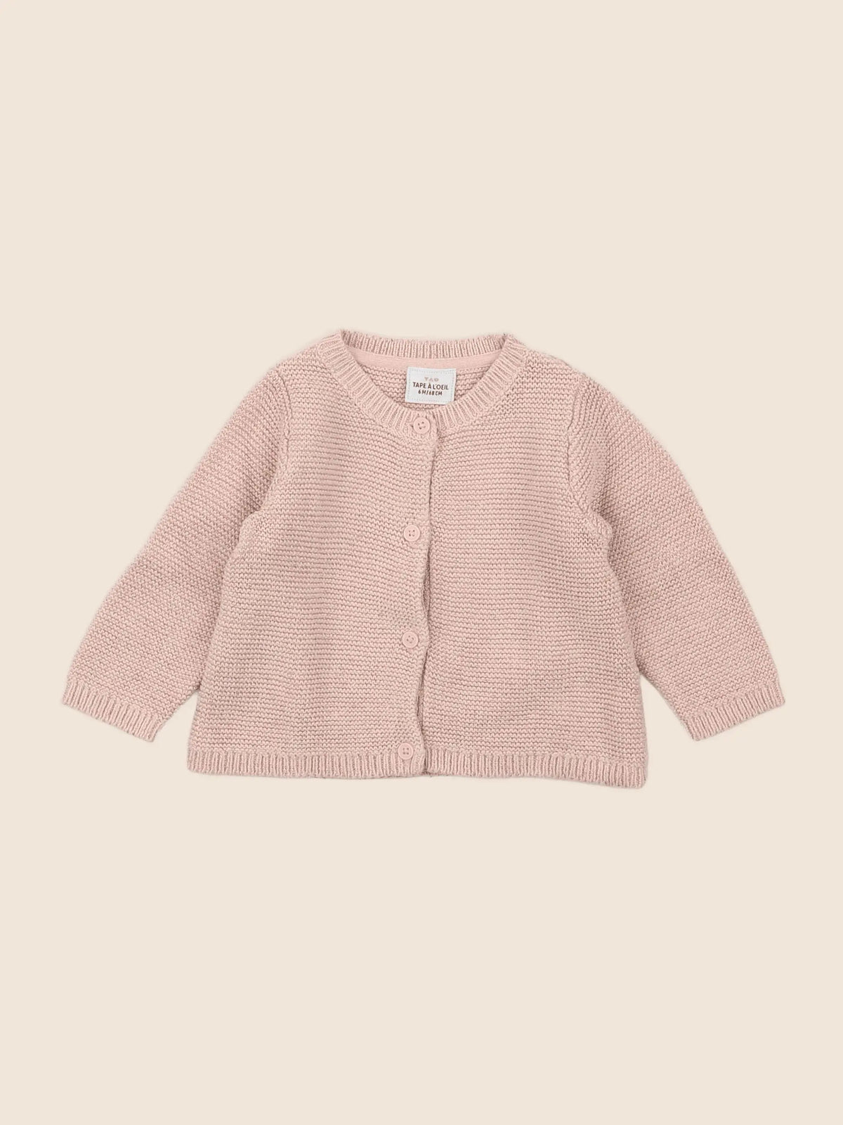 Tape à l'oeil - gilet rose - 6 mois
