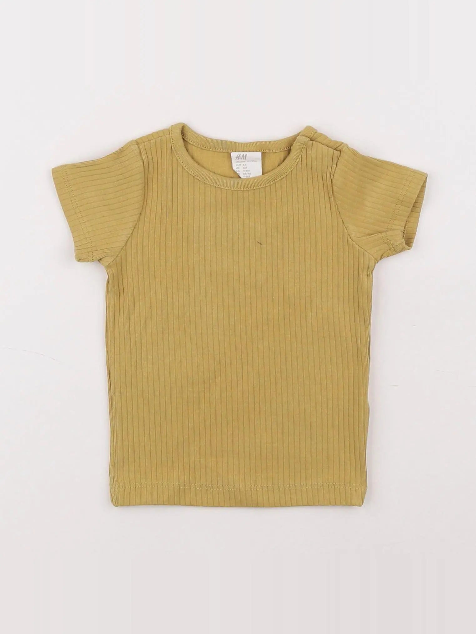 H&M - tee-shirt jaune - 6 mois