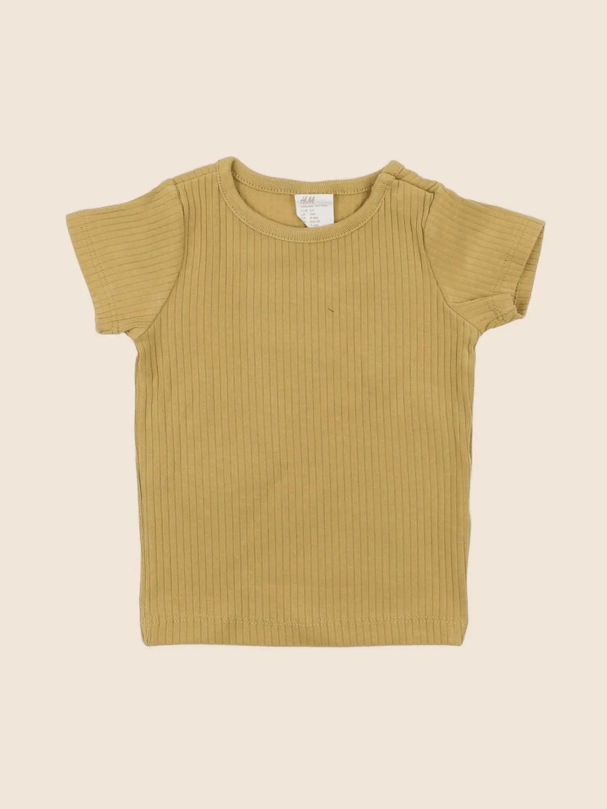 H&M - tee-shirt jaune - 6 mois