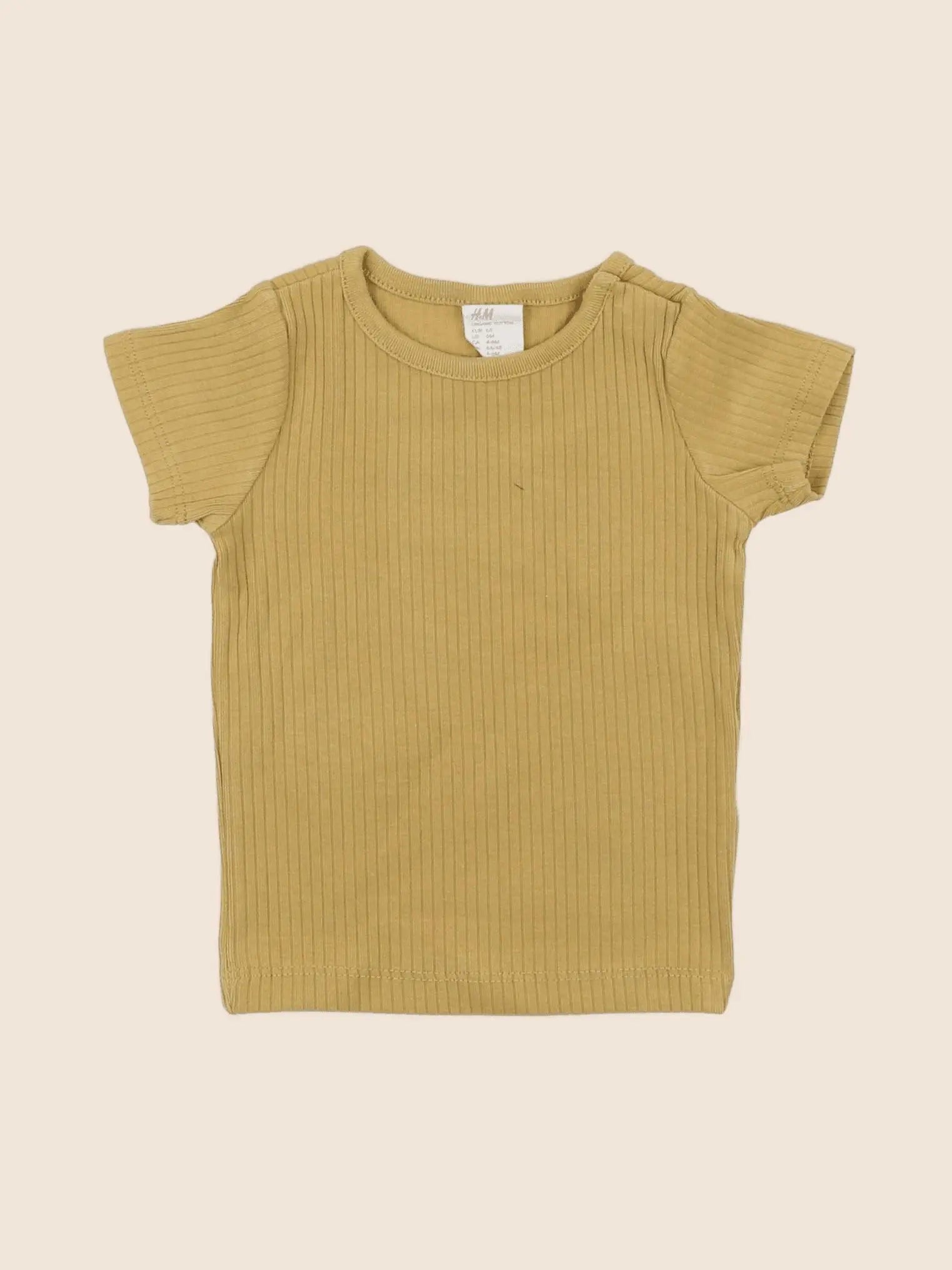 H&M - tee-shirt jaune - 6 mois