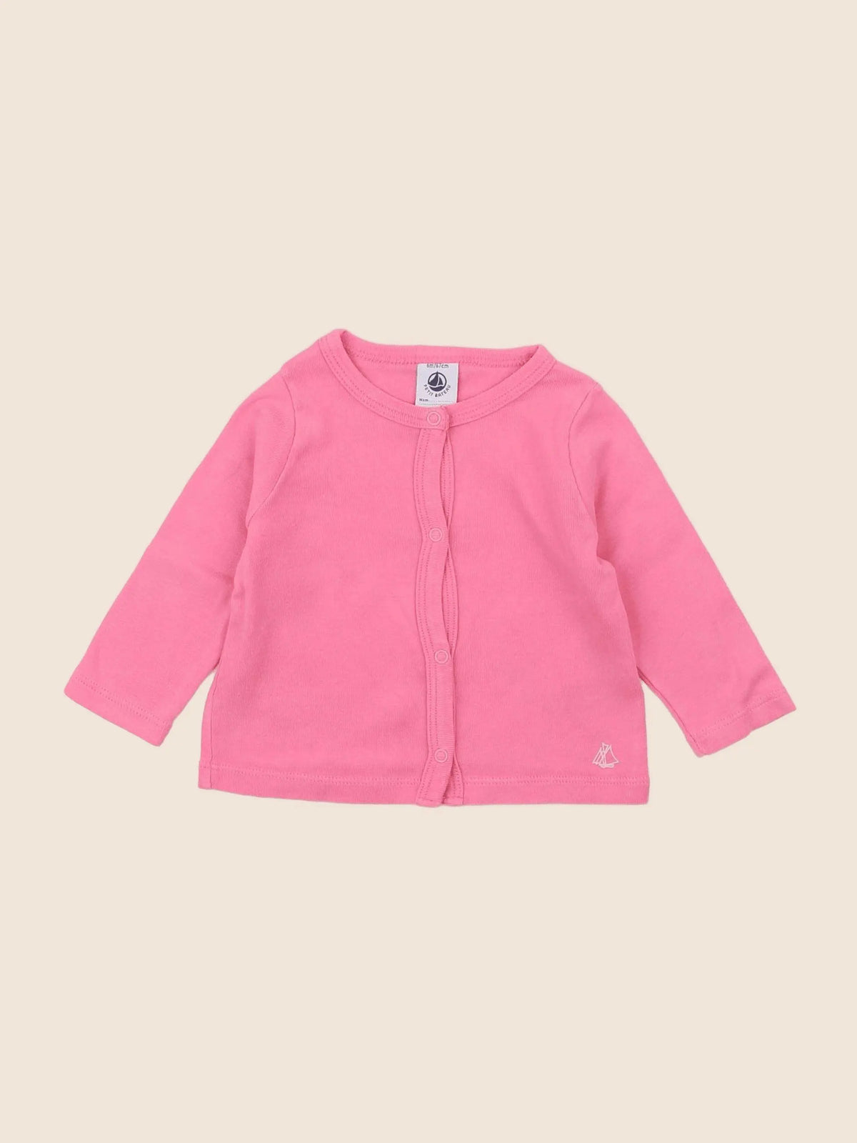 Petit Bateau - tee-shirt rose - 6 mois