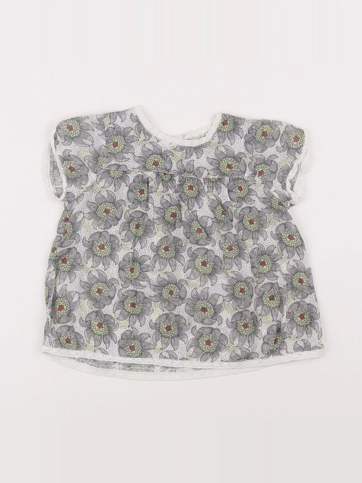 Boutchou - blouse violet - 12 mois
