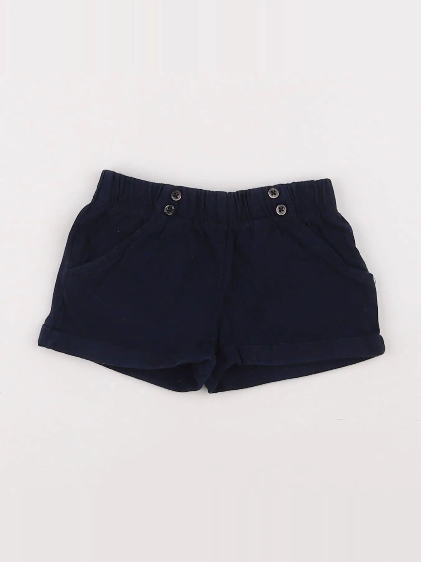 Boutchou - short bleu - 12 mois