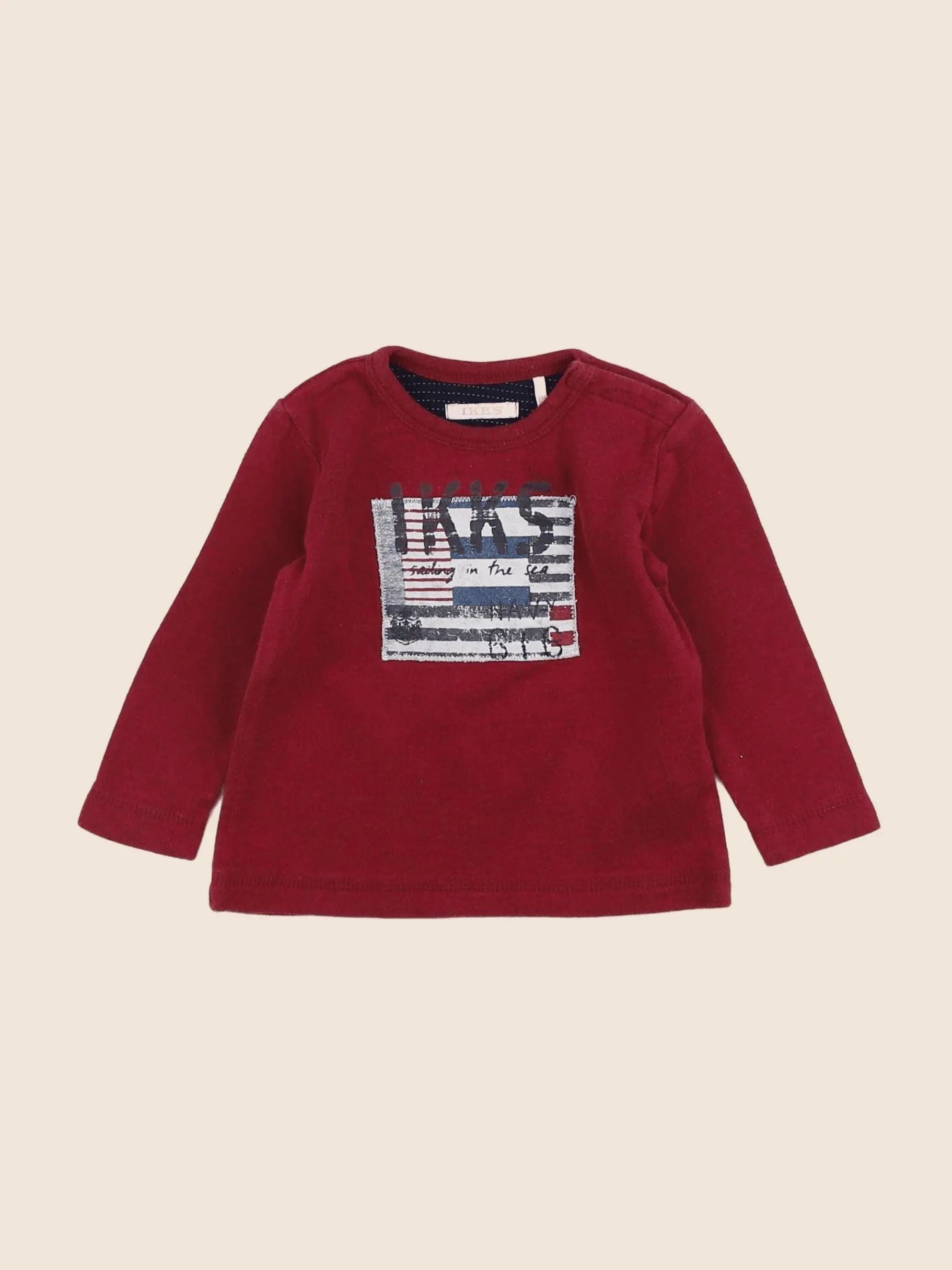IKKS - tee-shirt rouge - 6 mois